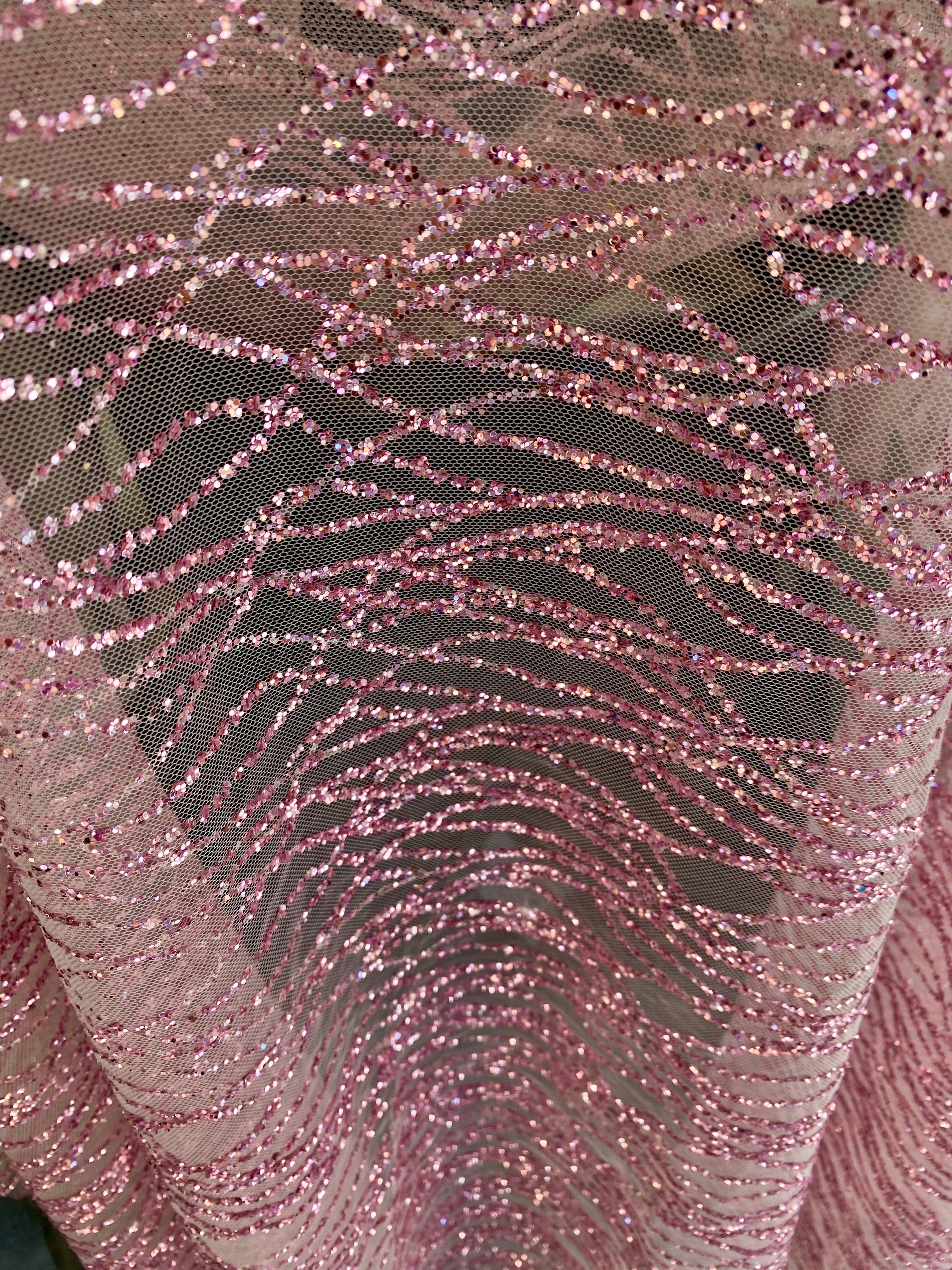 pink glitter lace, pink glitter lace for woman, rose pink lace, pink lace for bride, pink lace for part wear, lace designs, cheap lace, discounted lace, sale on lace, lace in low price, buy lace online, lace non stretch, shinny pink lace