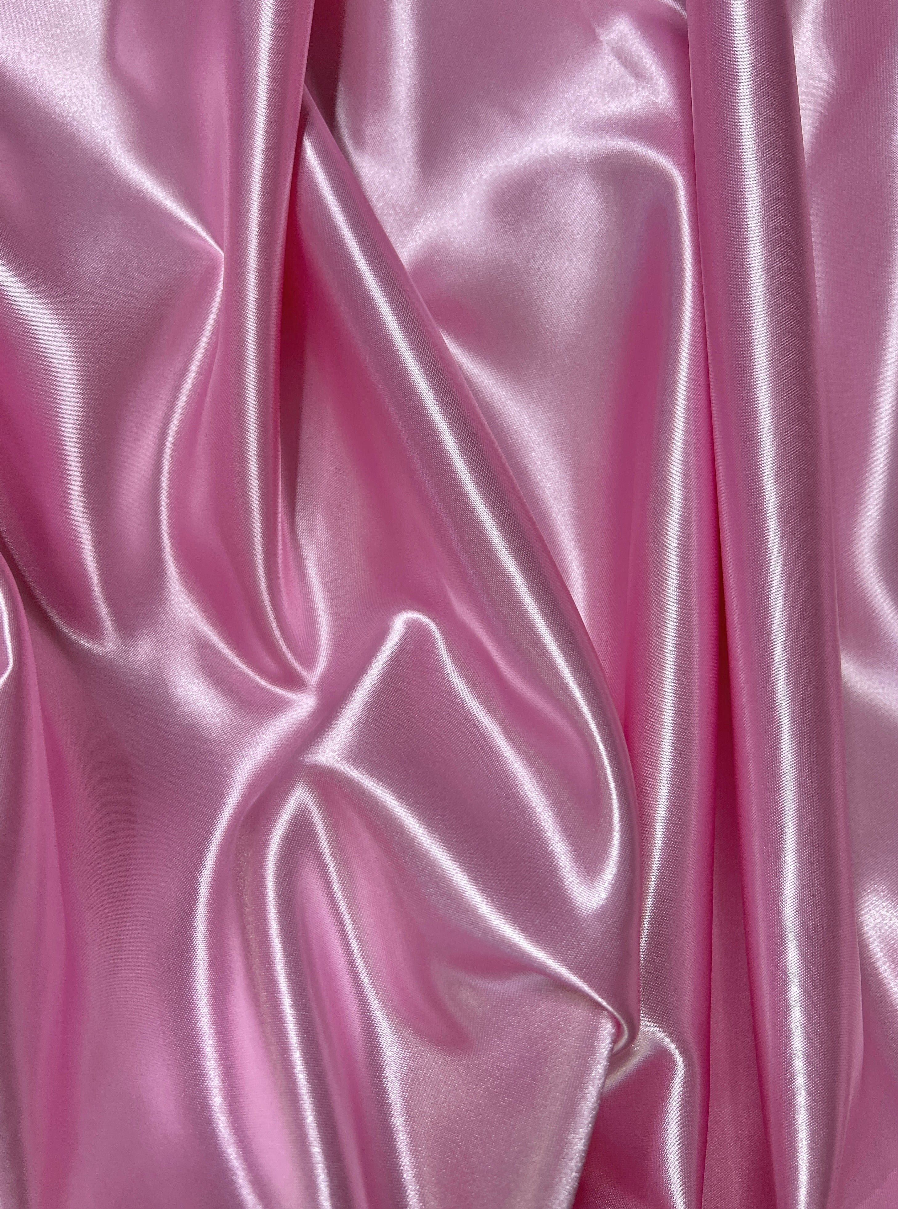 Pink Duchesse Satin Fabric, Pink Bridal Shiny Satin by yard, Light Pink Heavy Satin Fabric for Wedding Dress, pink for woman, best satin, premium satin, cheap satin, luxury satin, satin usa, satin los angelos,best quality satin