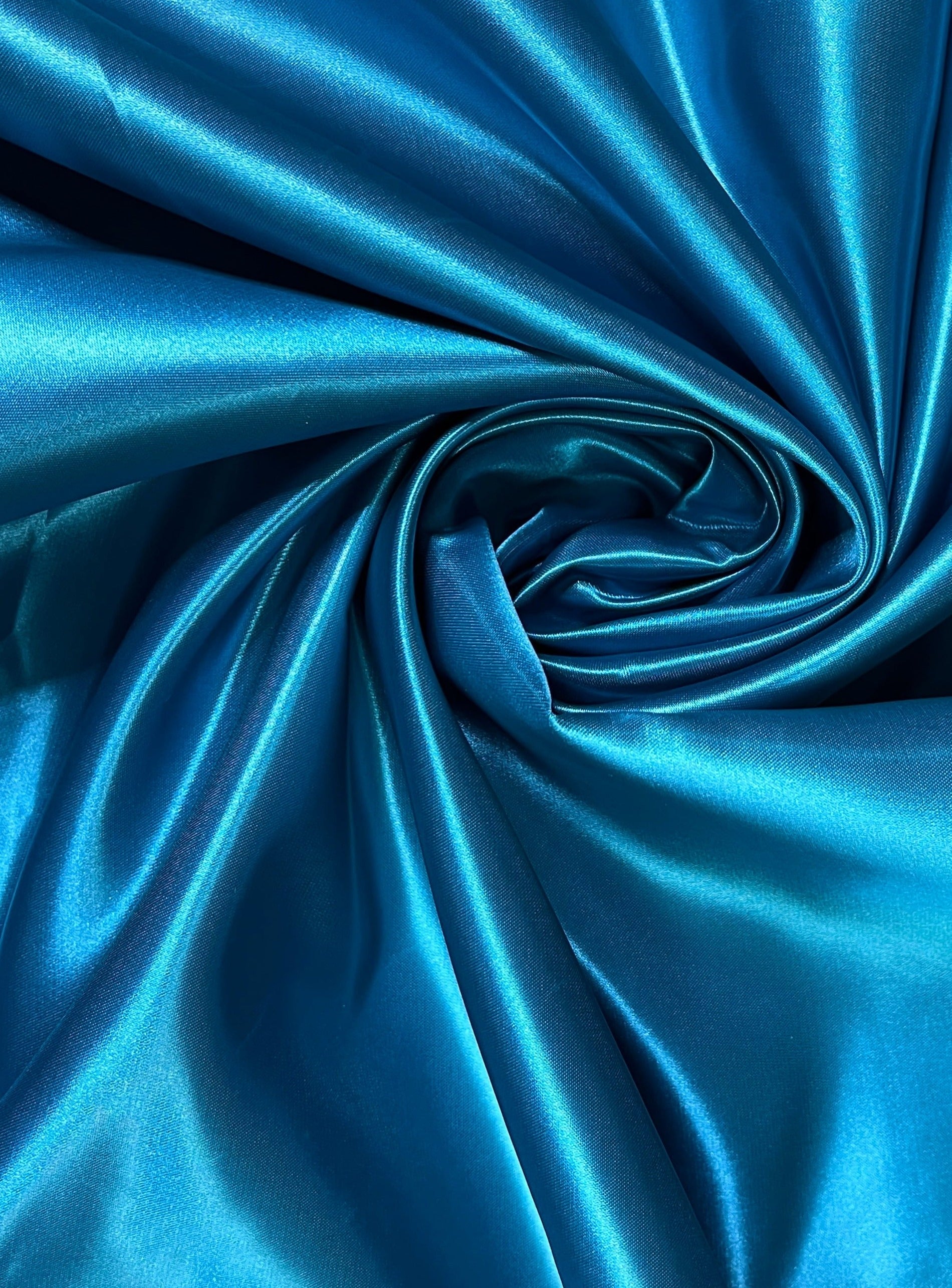 Teal Duchesse Satin Fabric, Blue Bridal Shiny Satin by yard, Dark Blue Heavy Satin Fabric for Wedding Dress, Dark Blue Satin Fabric, premium satin, best quality satin, satin usa, satin los angelos, kikitextile, kiki fabrics, satin for woman