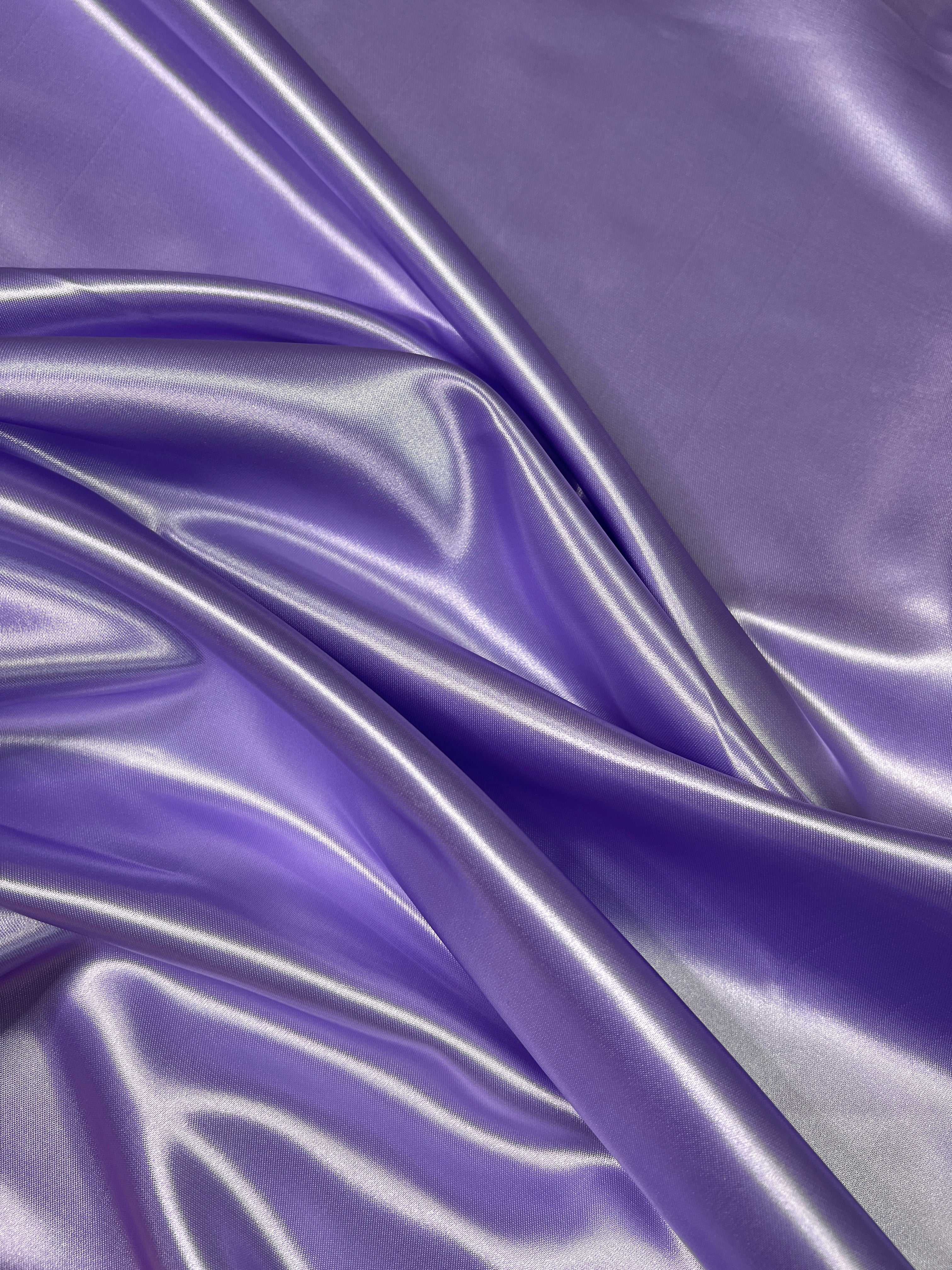 Lavender Duchesse Satin Fabric, Lilac Bridal Shiny Satin by yard, Lavender Heavy Satin Fabric for Wedding Dress, satin for woman, purple satin, dark lavender satin, premium satin, best quality satin, buy satin online, kiki textiles, satin store in usa, duchesse satin, satin silk, four way stretch, shiny satin