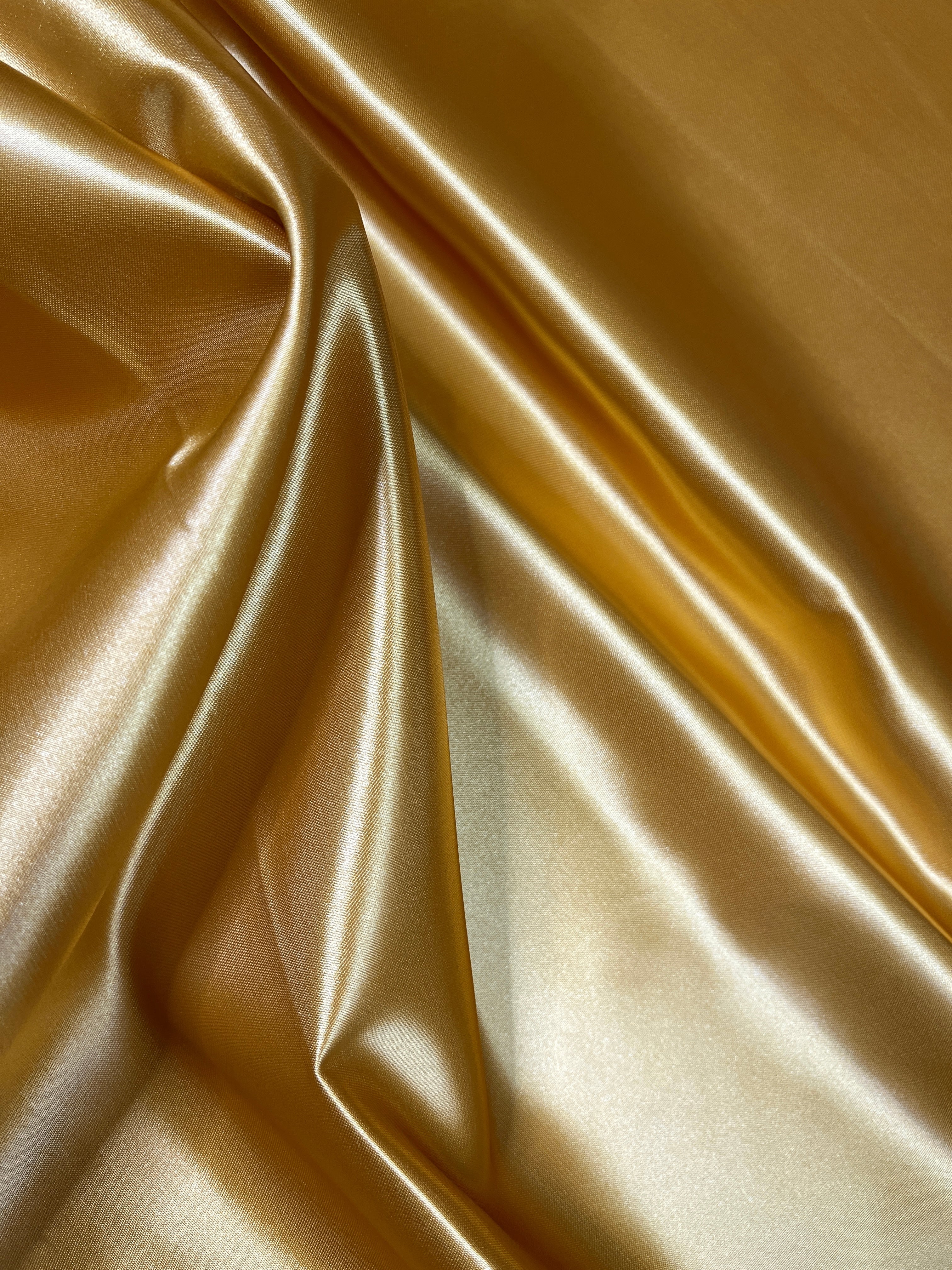 Mustard Duchesse Satin Fabric, Mustard Bridal Shiny Satin by yard, Light Yellow Heavy Satin Fabric for Wedding Dress, mustard dress for woman, mustard fabric, best quality satin, premium satin, cheap satin, buy satin online, kiki textile satin, dark mustard fabric, light mustard fabric