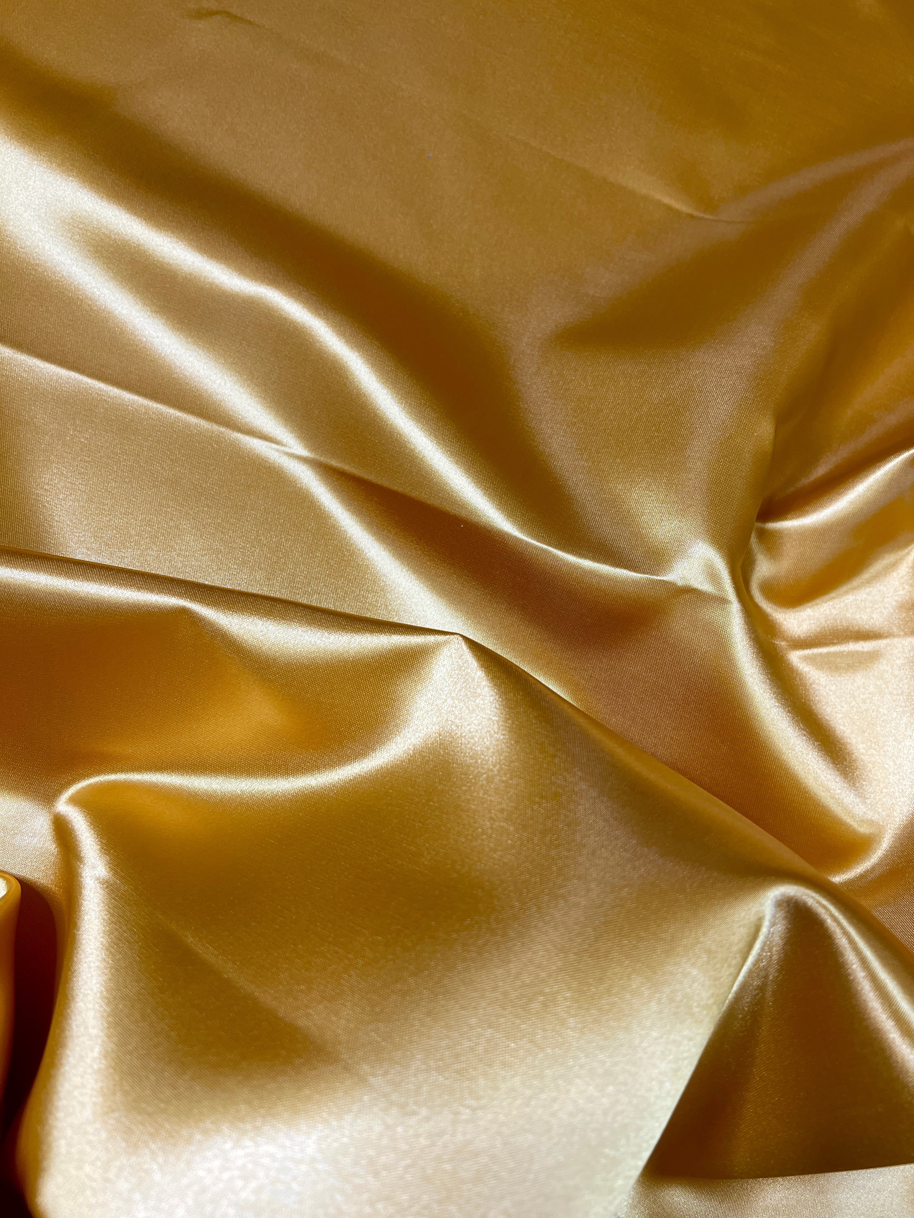 Mustard Duchesse Satin Fabric, Mustard Bridal Shiny Satin by yard, Light Yellow Heavy Satin Fabric for Wedding Dress, mustard dress for woman, mustard fabric, best quality satin, premium satin, cheap satin, buy satin online, kiki textile satin, dark mustard fabric, light mustard fabric