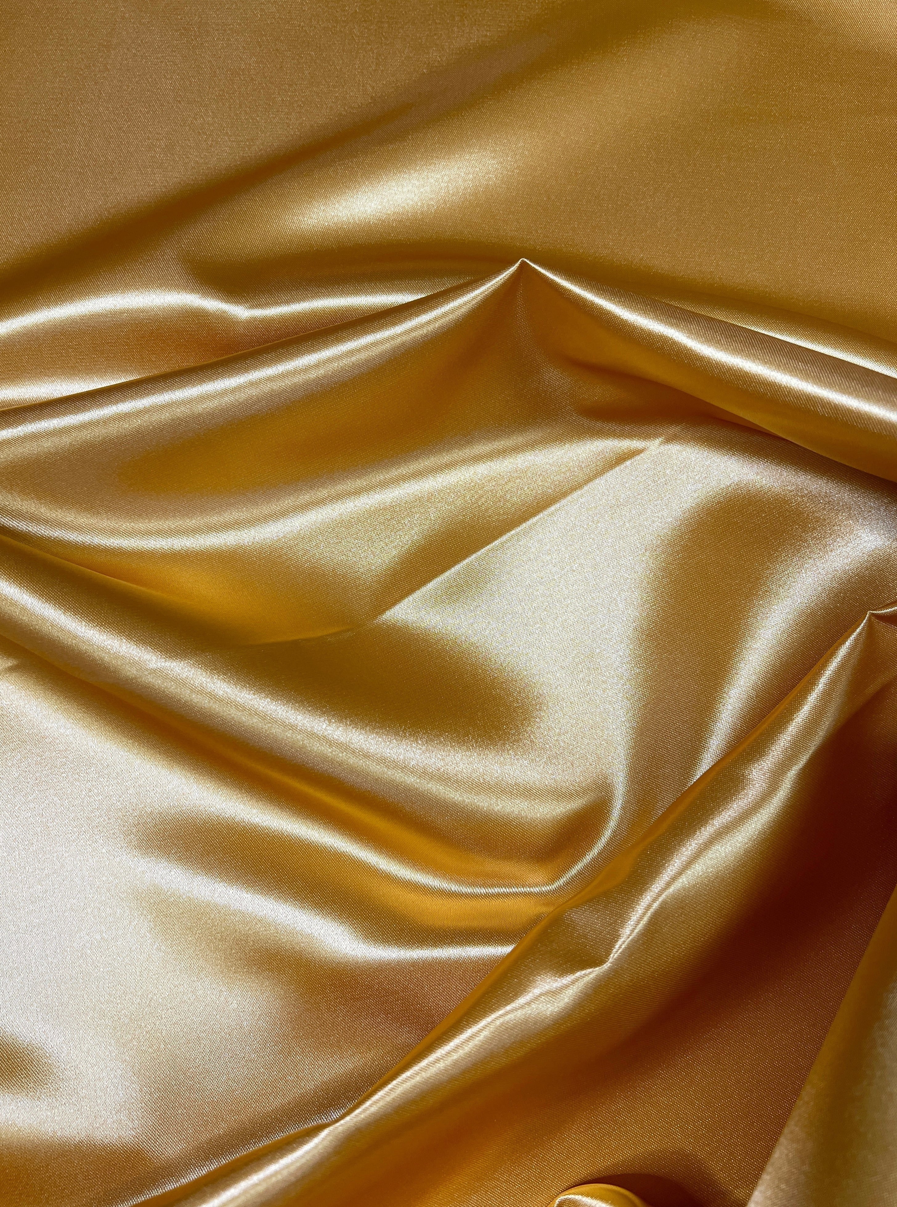 Mustard Duchesse Satin Fabric, Mustard Bridal Shiny Satin by yard, Light Yellow Heavy Satin Fabric for Wedding Dress, mustard dress for woman, mustard fabric, best quality satin, premium satin, cheap satin, buy satin online, kiki textile satin, dark mustard fabric, light mustard fabric