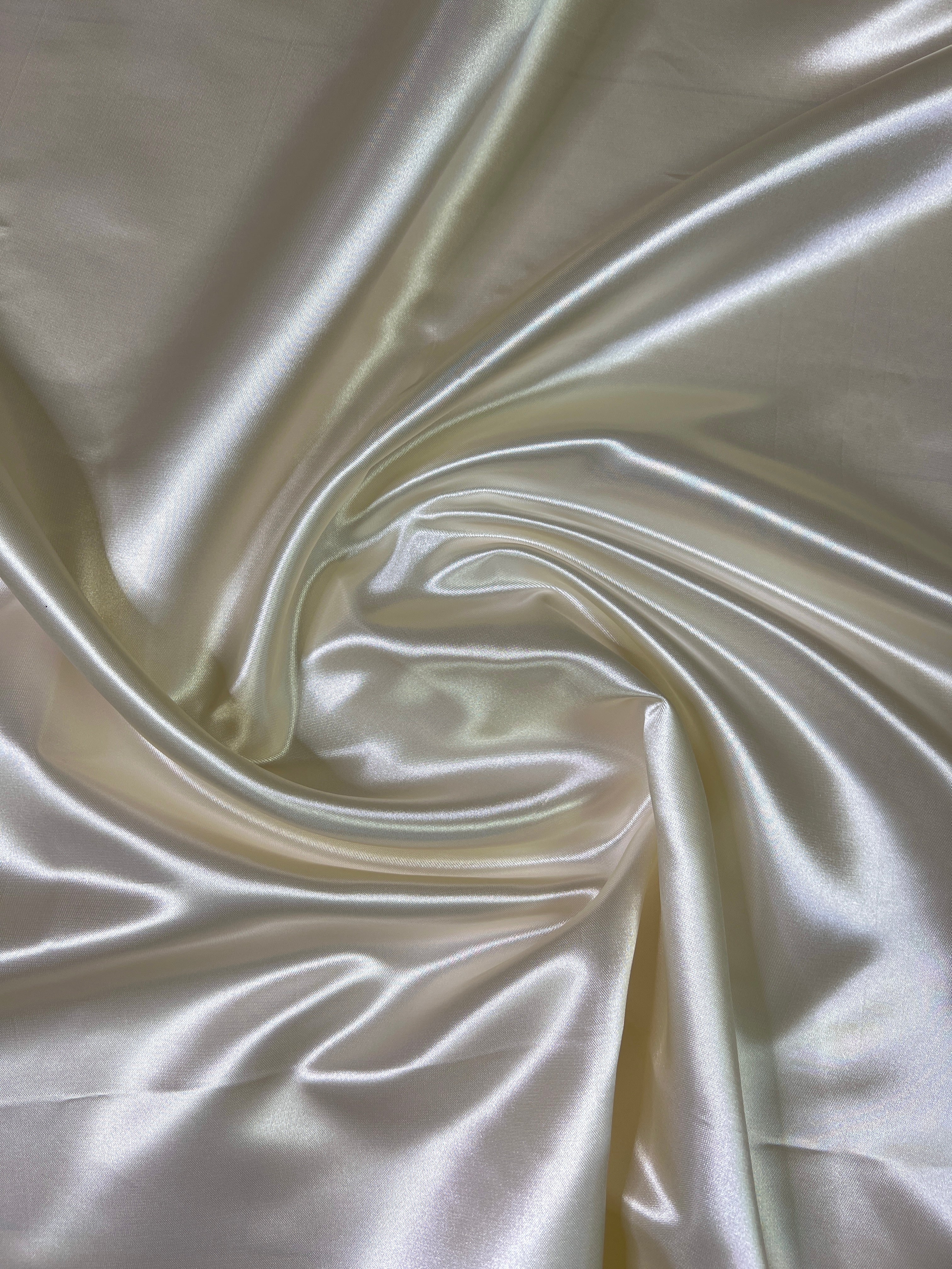 Cream Duchesse Satin Fabric, Off White Bridal Shiny Satin by yard, Heavy Satin Fabric for Wedding Dress, satin for woman, satin in cream color, cream color fabric, premium satin, best quality satin, buy satin online, kikitextile, satin store in usa, silver duchesse satin, gray duchesse satin, off white color fabric