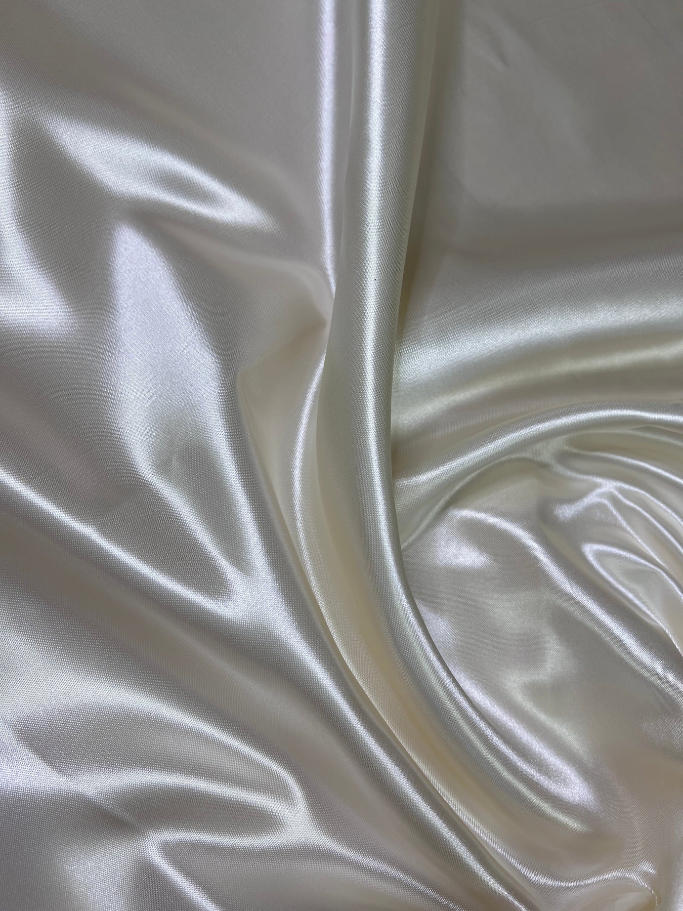 White Satin Fabric, Silky Satin Fabric White, Bridal Satin Medium