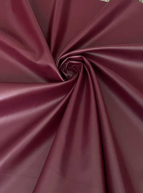 Burgundy Stretch Faux Leather