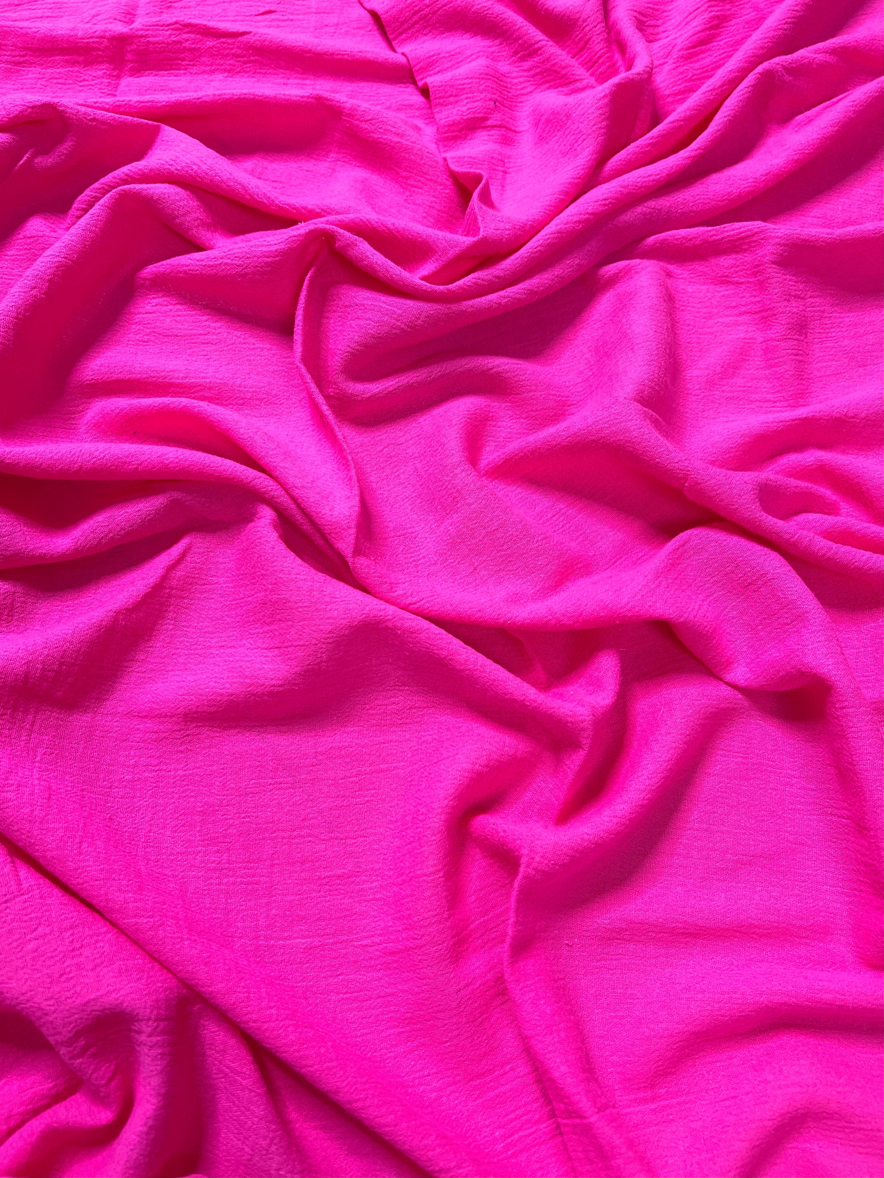 hot pink Cotton Gauze, cotton gauze fabric, pink gauze fabric, light pink gauze, cotton for woman, double gauze cheap, coton gauze for bride, cotton gauze in low price