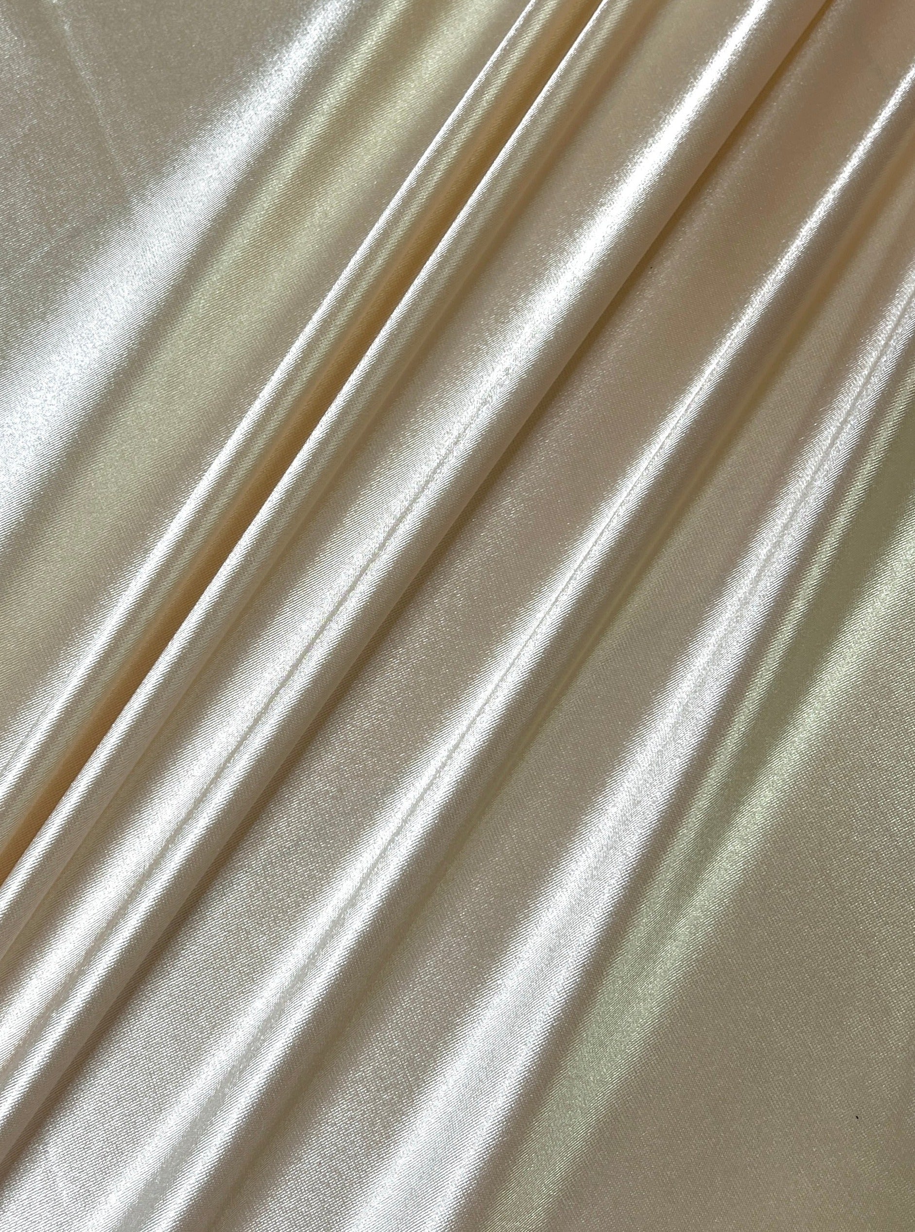 ivory shiny spandex, ivory stretch spandex, ivory shiny spandex for woman, ivory shiny spandex for bride, spandex for swim wear, premium spandex, spandex on sale, low price spandex, buy spandex online, cheap spandex