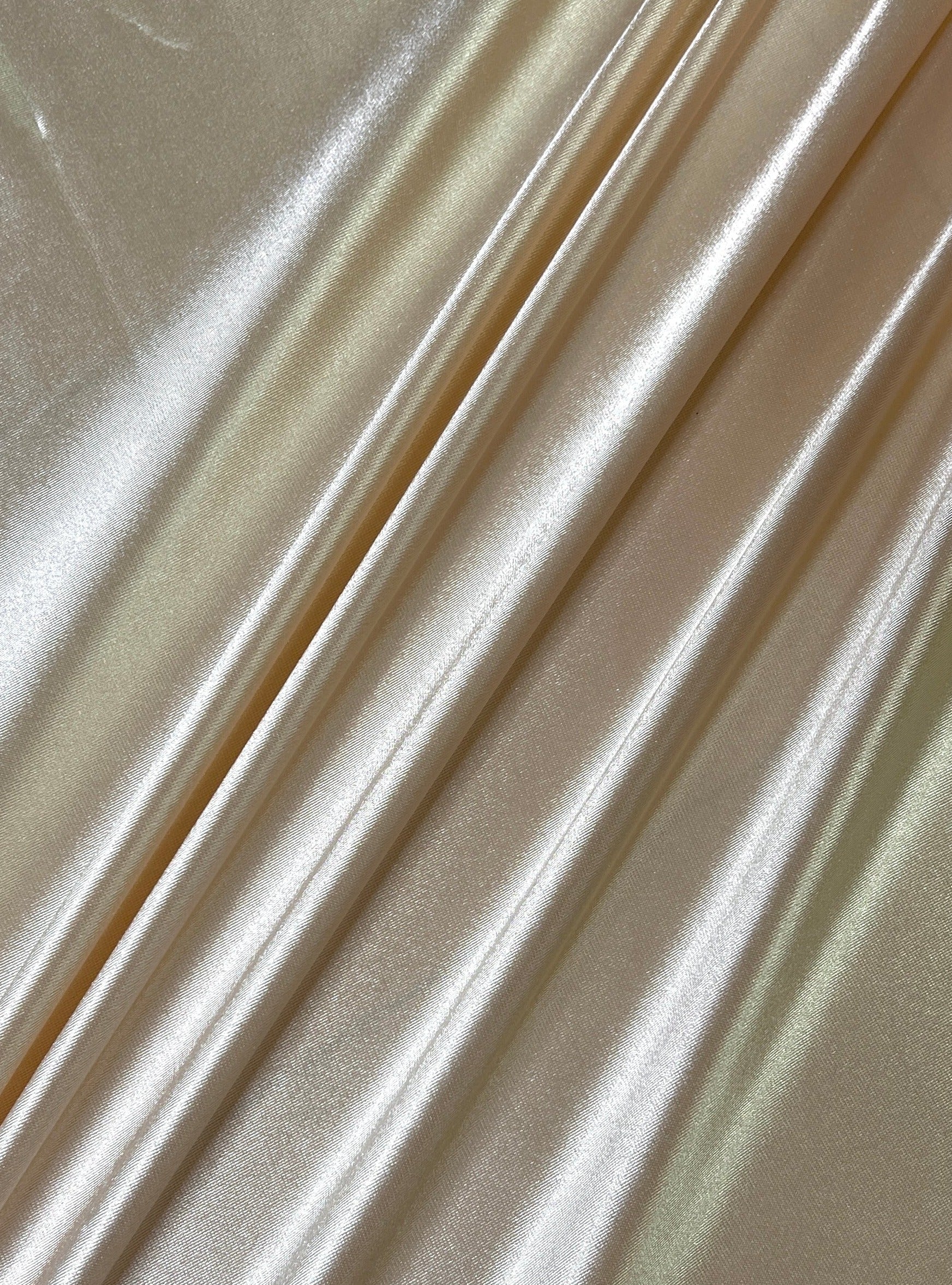 ivory shiny spandex, ivory stretch spandex, ivory shiny spandex for woman, ivory shiny spandex for bride, spandex for swim wear, premium spandex, spandex on sale, low price spandex, buy spandex online, cheap spandex