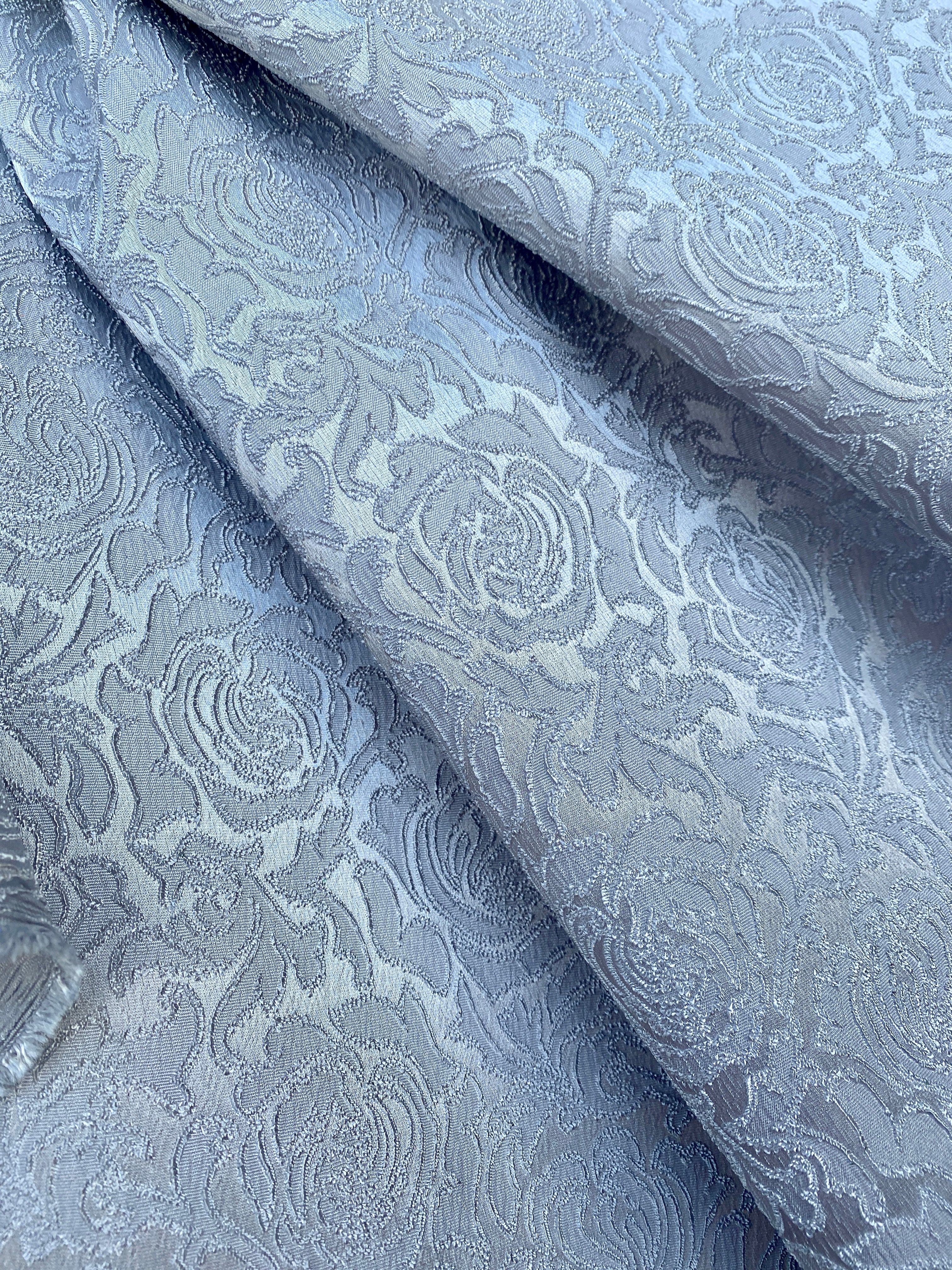 silver brocade fabric, silver floral design brocade, bridal silver brocade, silver brocade for woman, silver brocade non stretch, cheap brocade, discounted brocade, brocade in low price, buy brocade online, premium quality brocade