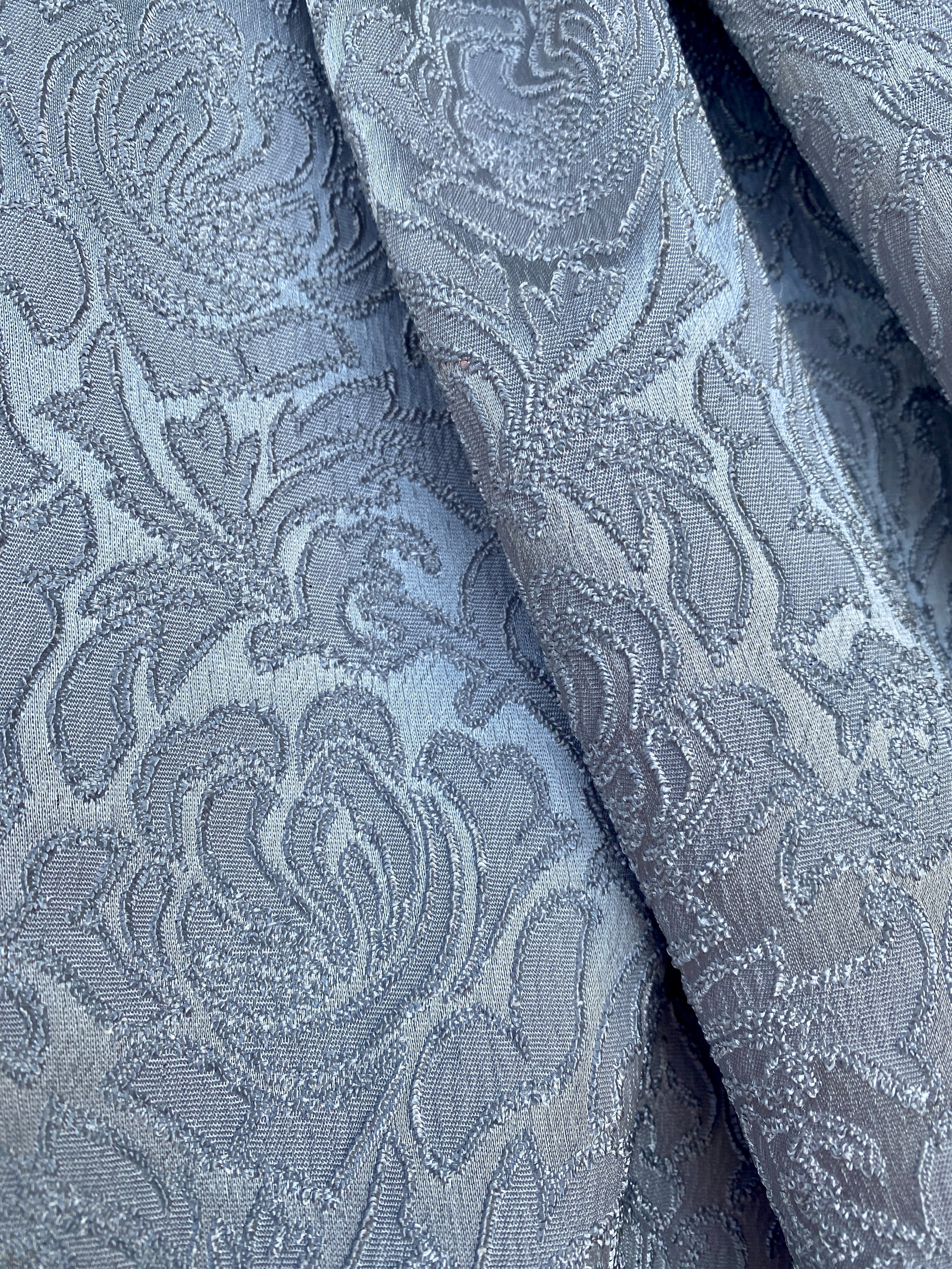 silver brocade fabric, silver floral design brocade, bridal silver brocade, silver brocade for woman, silver brocade non stretch, cheap brocade, discounted brocade, brocade in low price, buy brocade online, premium quality brocade