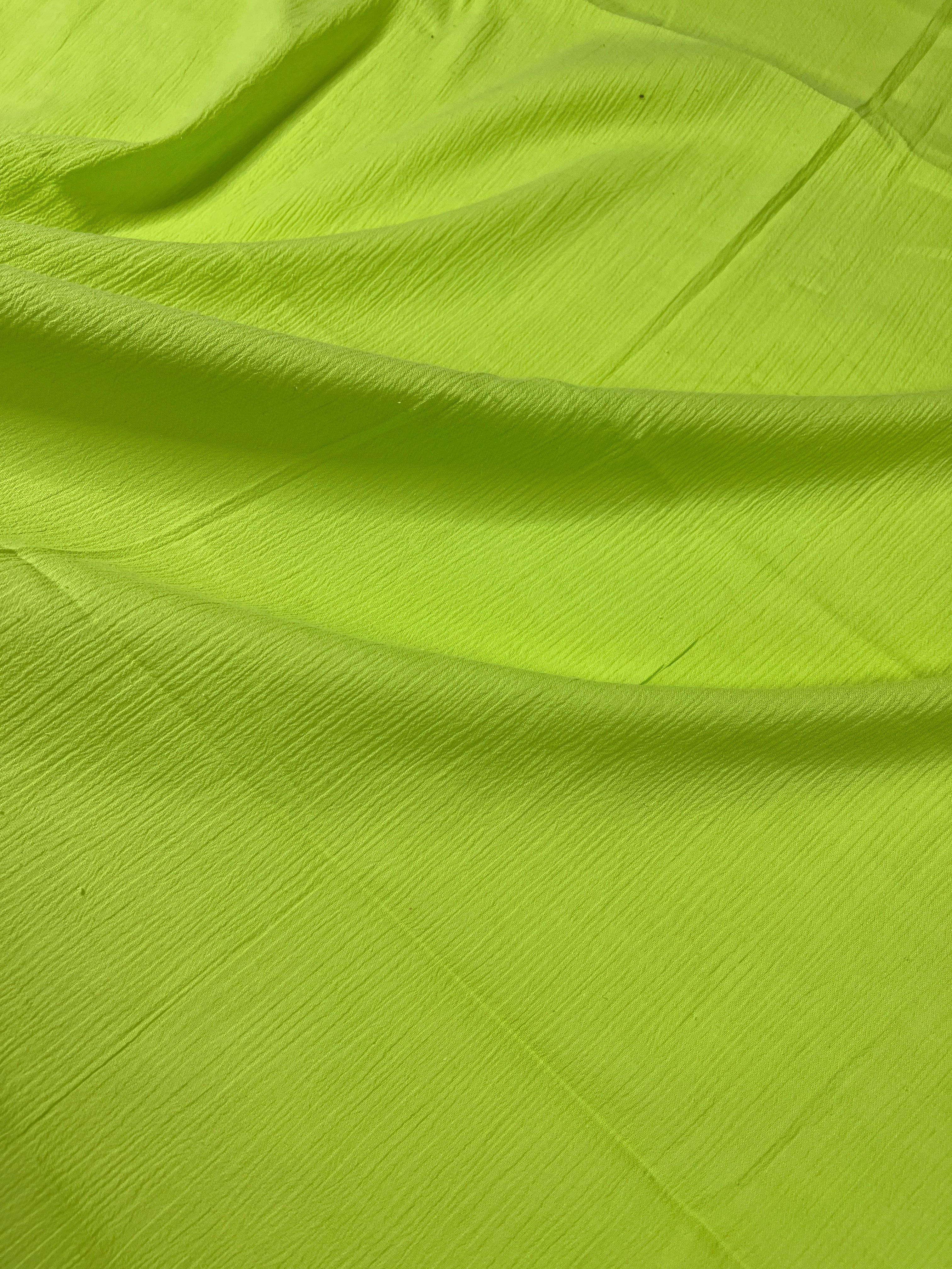 Neon Green Cotton Gauze, cotton gauze fabric, green gauze fabric, dark green gauze, cotton for woman, double gauze light green, coton gauze for bride, cotton gauze in low price