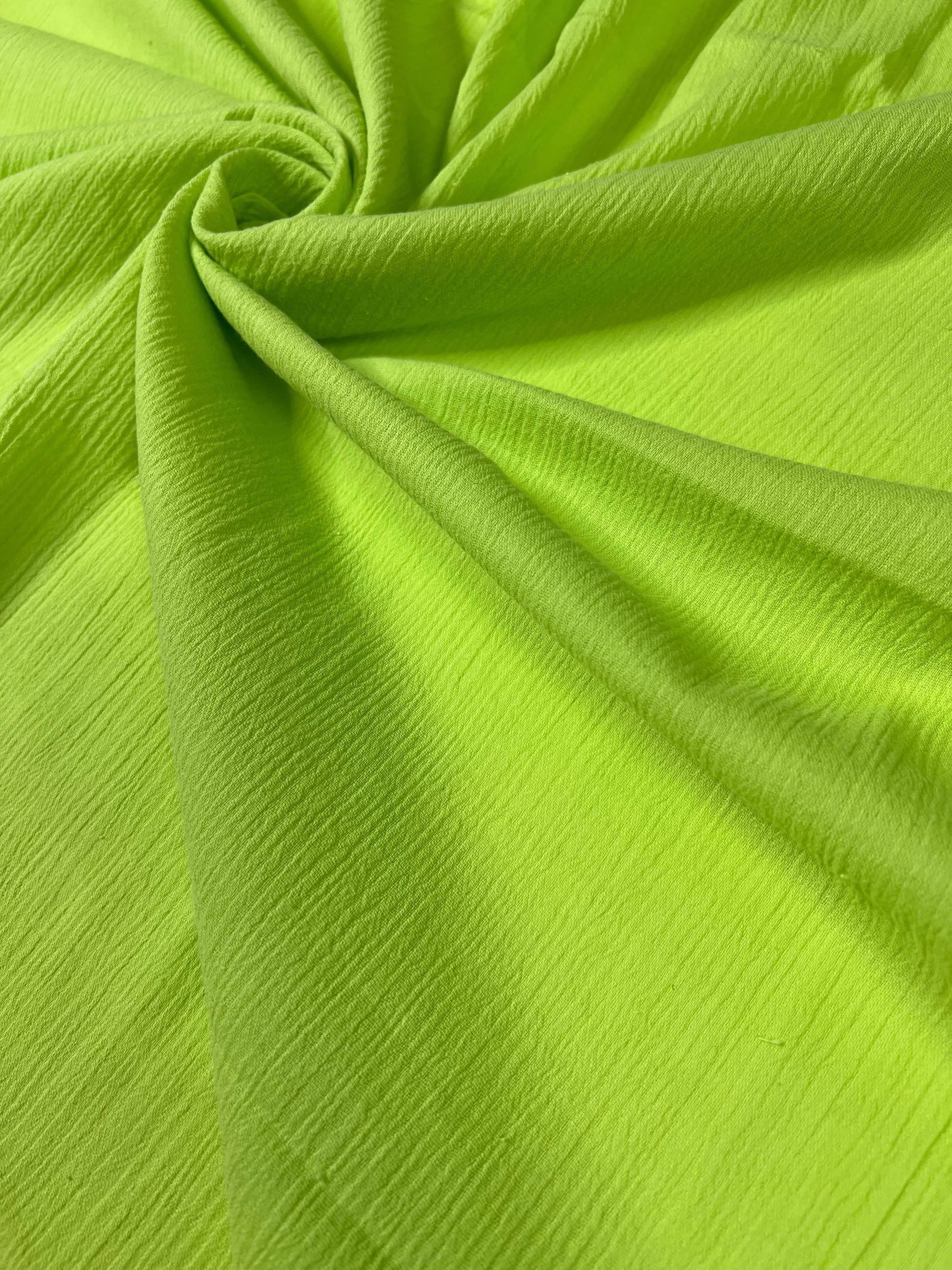 Neon Green Cotton Gauze, cotton gauze fabric, green gauze fabric, dark green gauze, cotton for woman, double gauze light green, coton gauze for bride, cotton gauze in low price