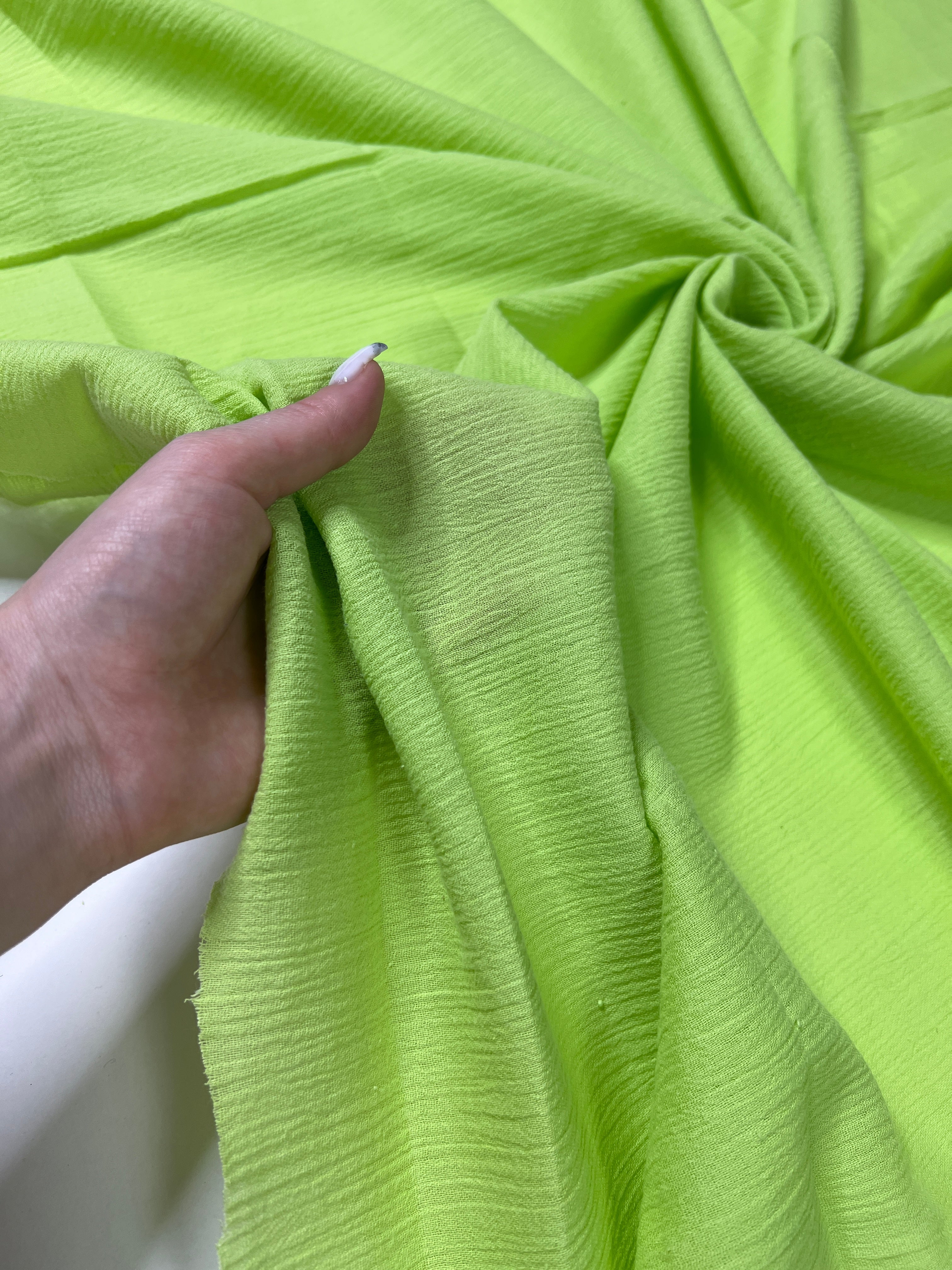 Neon Green Cotton Gauze, cotton gauze fabric, green gauze fabric, dark green gauze, cotton for woman, double gauze light green, coton gauze for bride, cotton gauze in low price