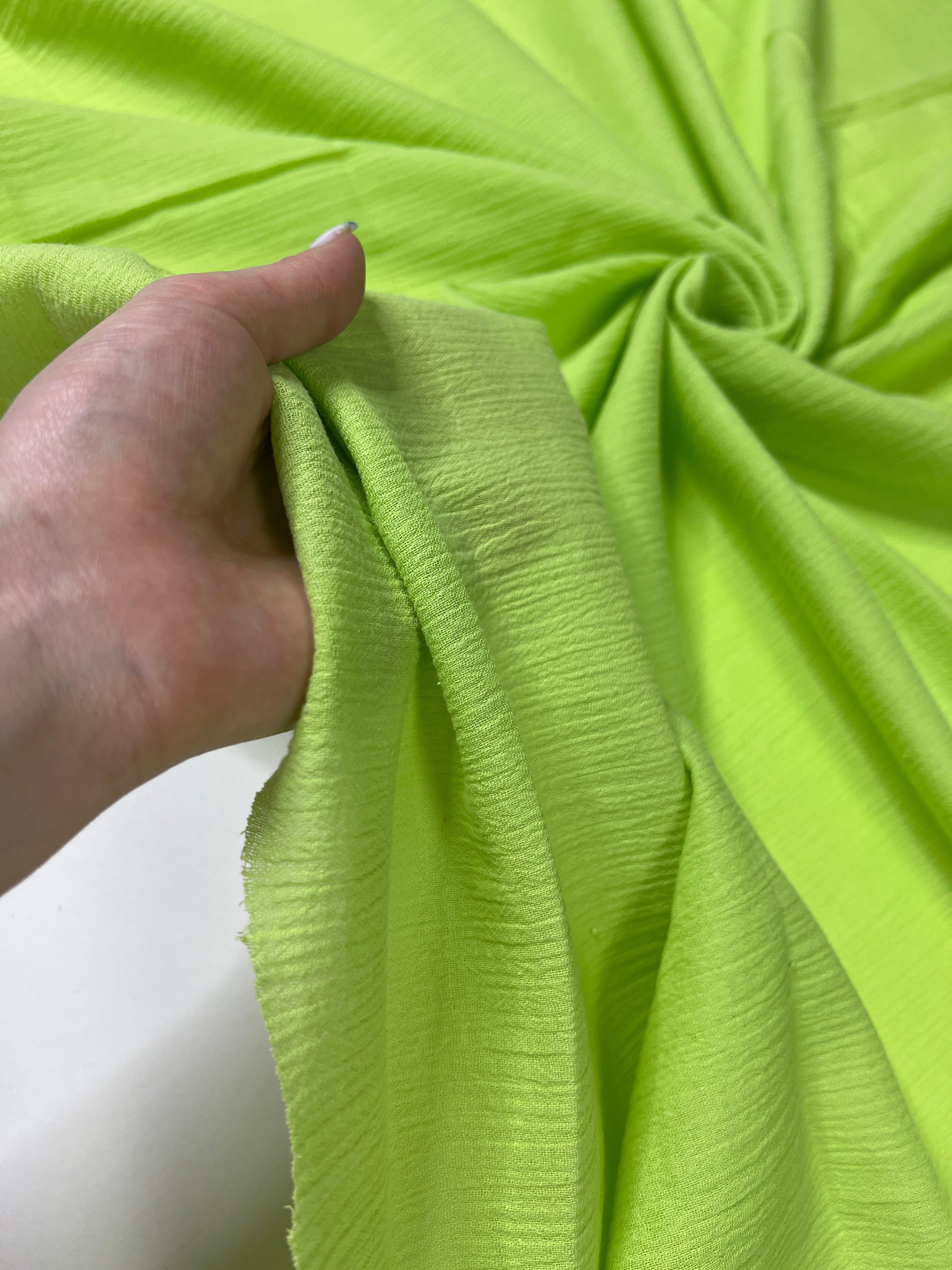 Neon Green Cotton Gauze, cotton gauze fabric, green gauze fabric, dark green gauze, cotton for woman, double gauze light green, coton gauze for bride, cotton gauze in low price