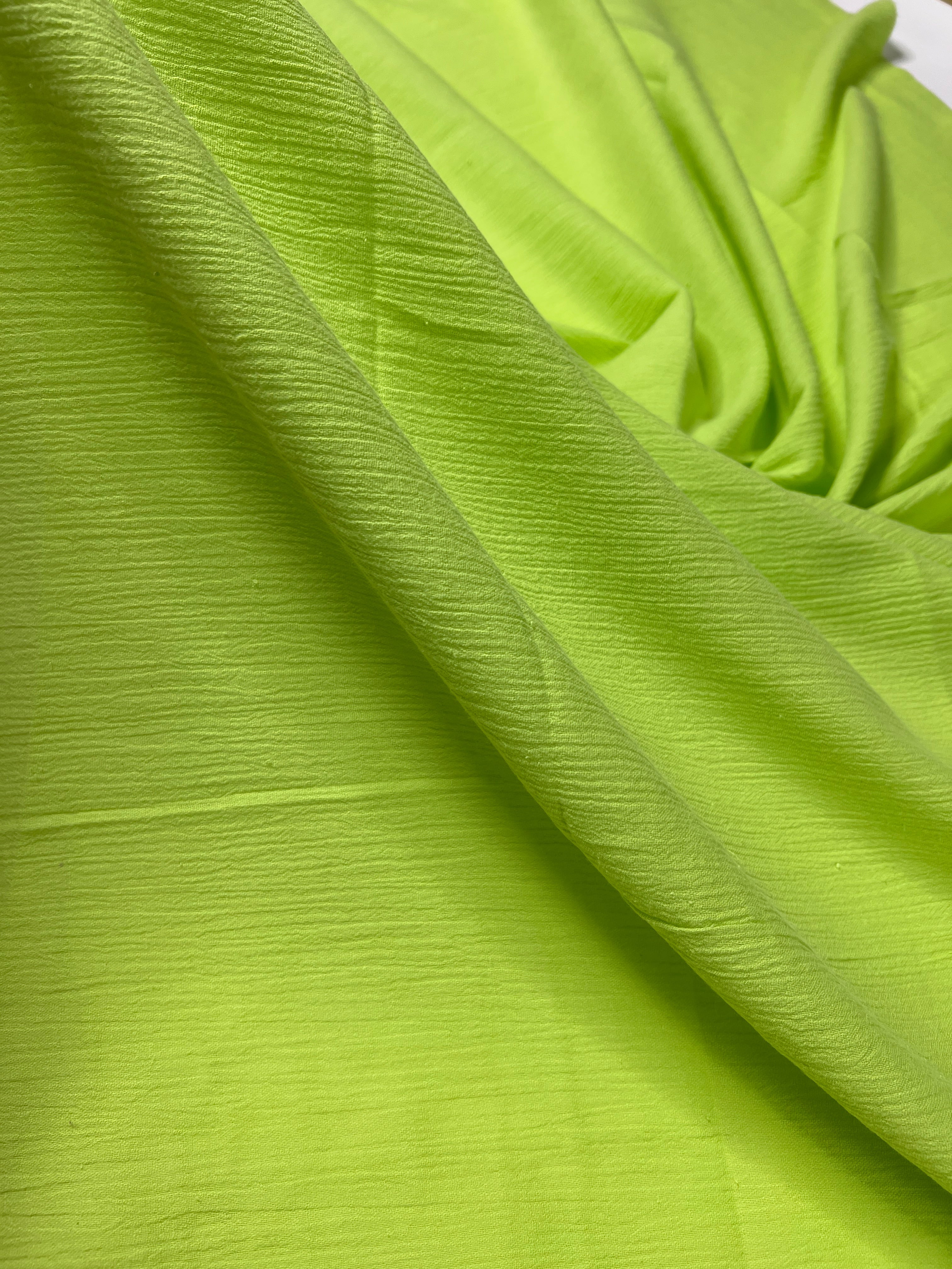 Neon Green Cotton Gauze, cotton gauze fabric, green gauze fabric, dark green gauze, cotton for woman, double gauze light green, coton gauze for bride, cotton gauze in low price