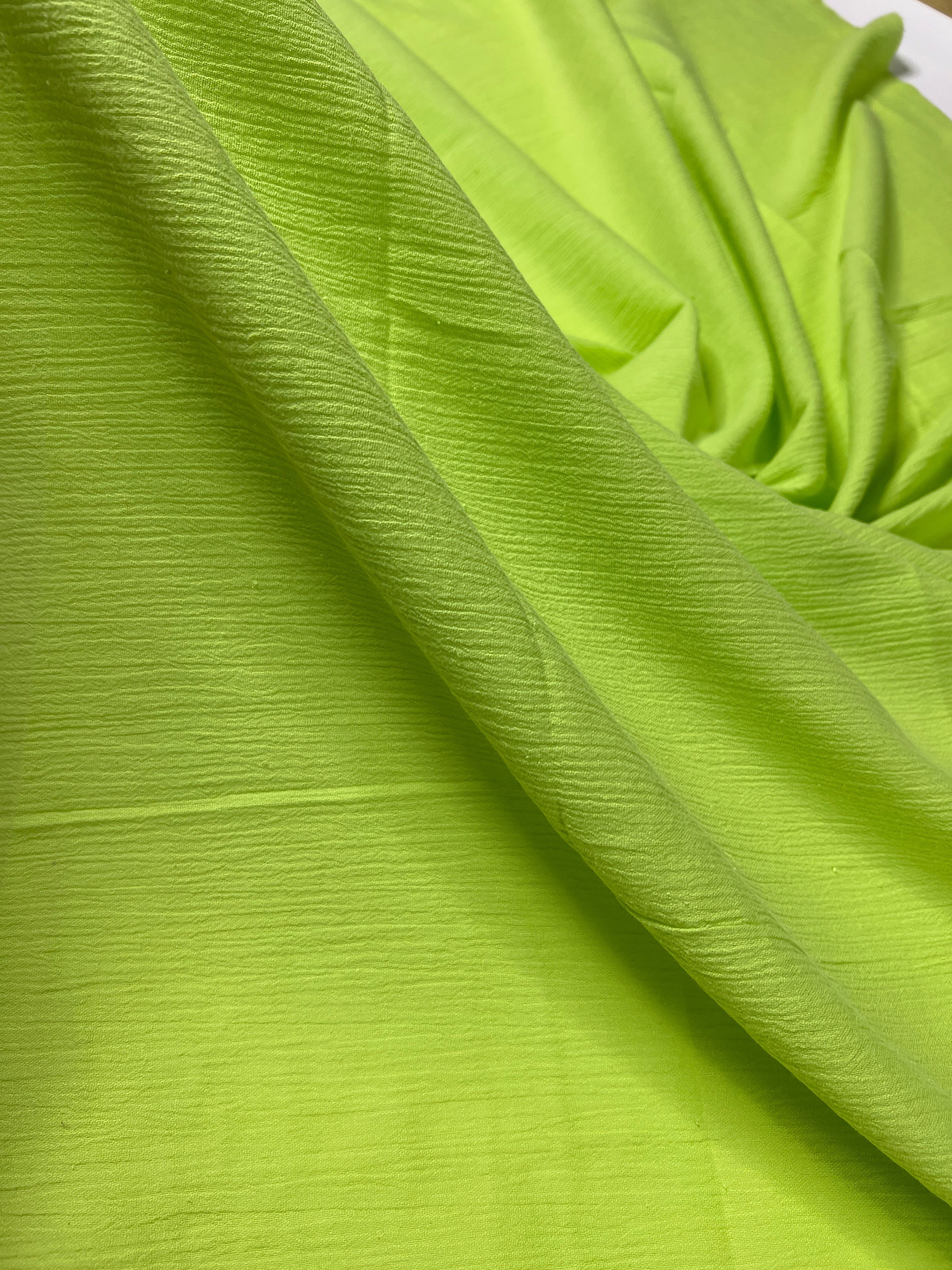 Neon Green Cotton Gauze, cotton gauze fabric, green gauze fabric, dark green gauze, cotton for woman, double gauze light green, coton gauze for bride, cotton gauze in low price