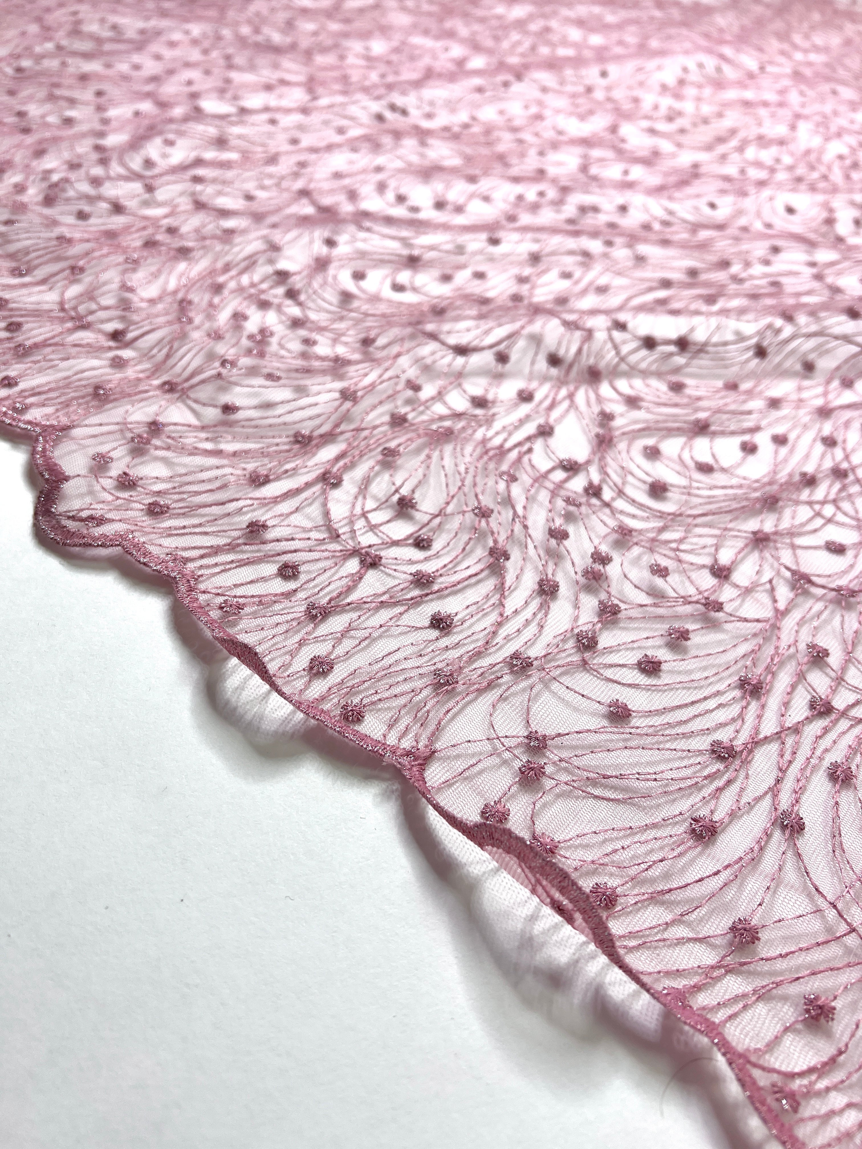 Baby Pink Scallop Lace, pink Scallop Lace, light pink Scallop Lace, dark pink Scallop Lace, rose pink Scallop Lace, Scallop Lace for woman, Scallop Lace for bride, Scallop Lace in low price, premium Scallop Lace, luxury Scallop Lace