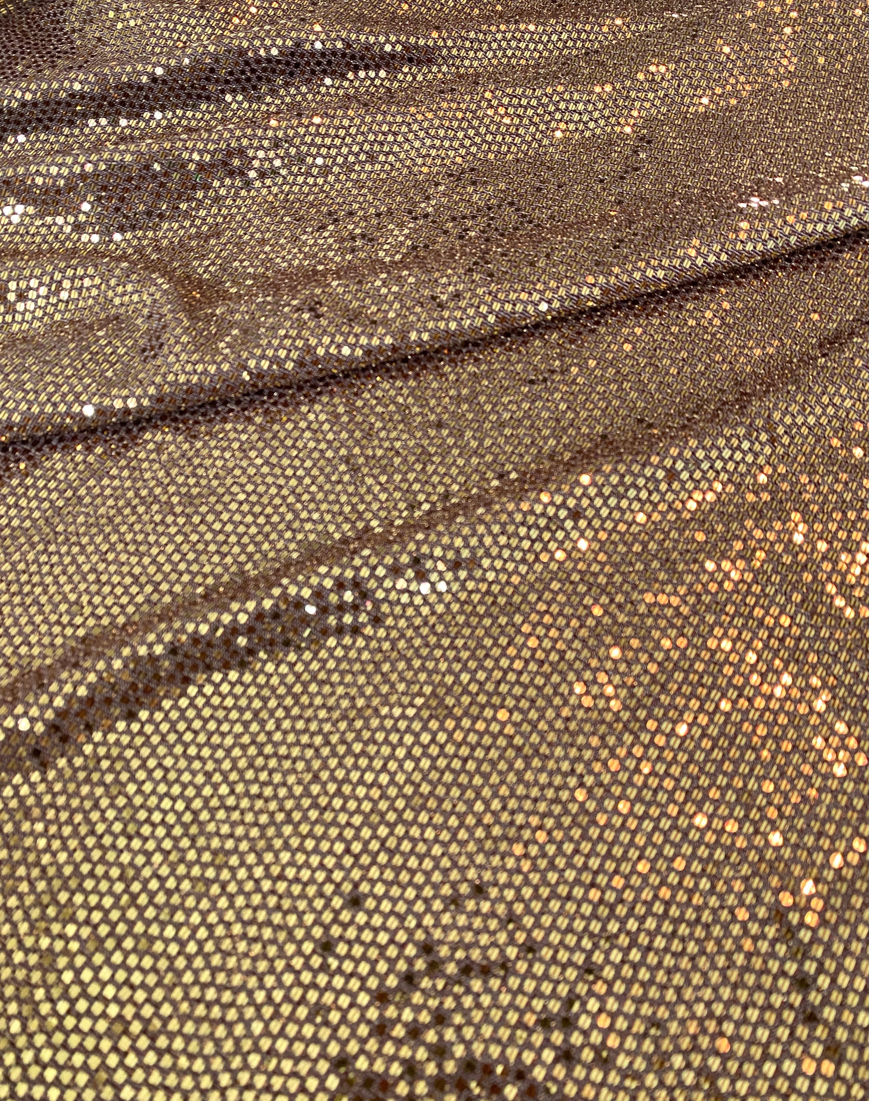 Gold Flat Mirror Stretch Sequin Knit, sequin knit on discount. gold sequin, stretch sequin knit, flat mirror nsequin material, mirror sequin knit for brides, stretch sequin fabric by the yard, gold sequin knit fabric dress
