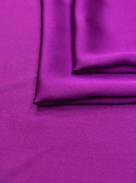 purple silk fabric, magenta silk fabric, magenta satin fabric, magenta charmeuse fabric, magenta fabric by the yard, magenta material