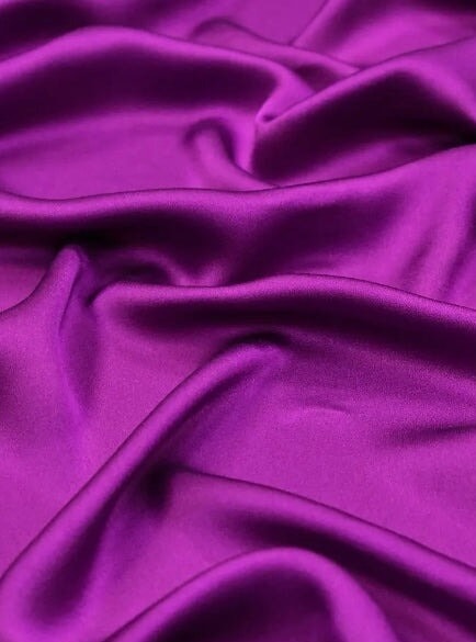 purple silk fabric, magenta silk fabric, magenta satin fabric, magenta charmeuse fabric, magenta fabric by the yard, magenta material