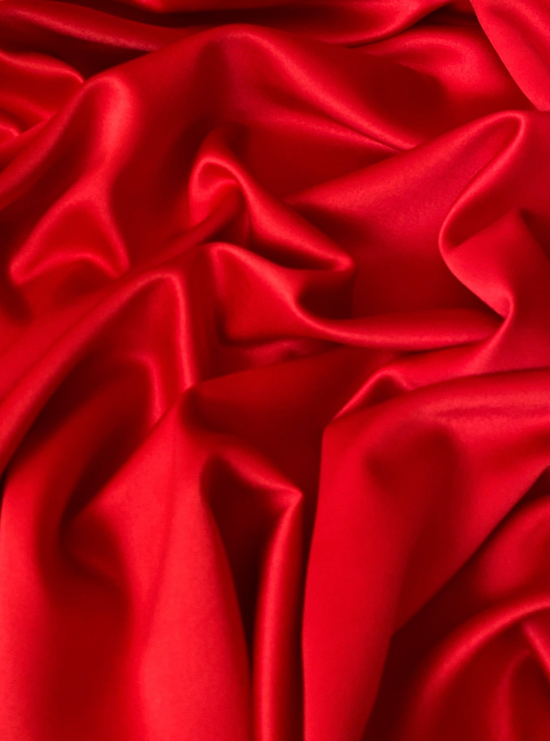 red crepe back satin, stretch red crepe back satin, red stretch satin, red stretch bridal satin,premium satin, luxury satin, satin usa, satin for woman