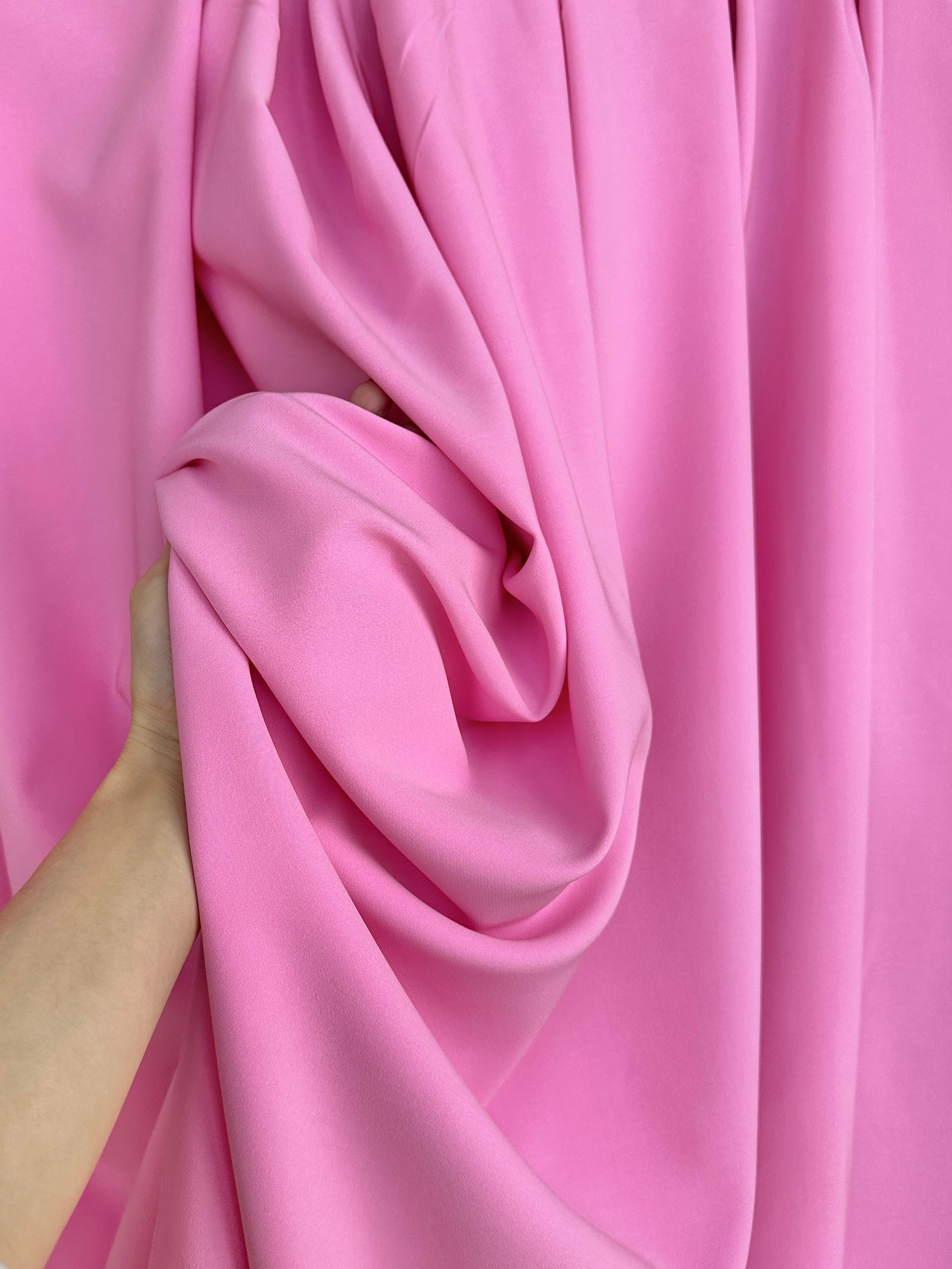 crepe and gabardine, Baby Pink Stretch Crepe Fabric, Princess Pink Moss Crepe Fabric By yard, Pink 4ply crepe, Baby Pink Spandex Fabric, Baby Pink Stretch Twill, gabardine for woman, fabric on sale, discounted fabric, gabardine on sale, buy fabric online