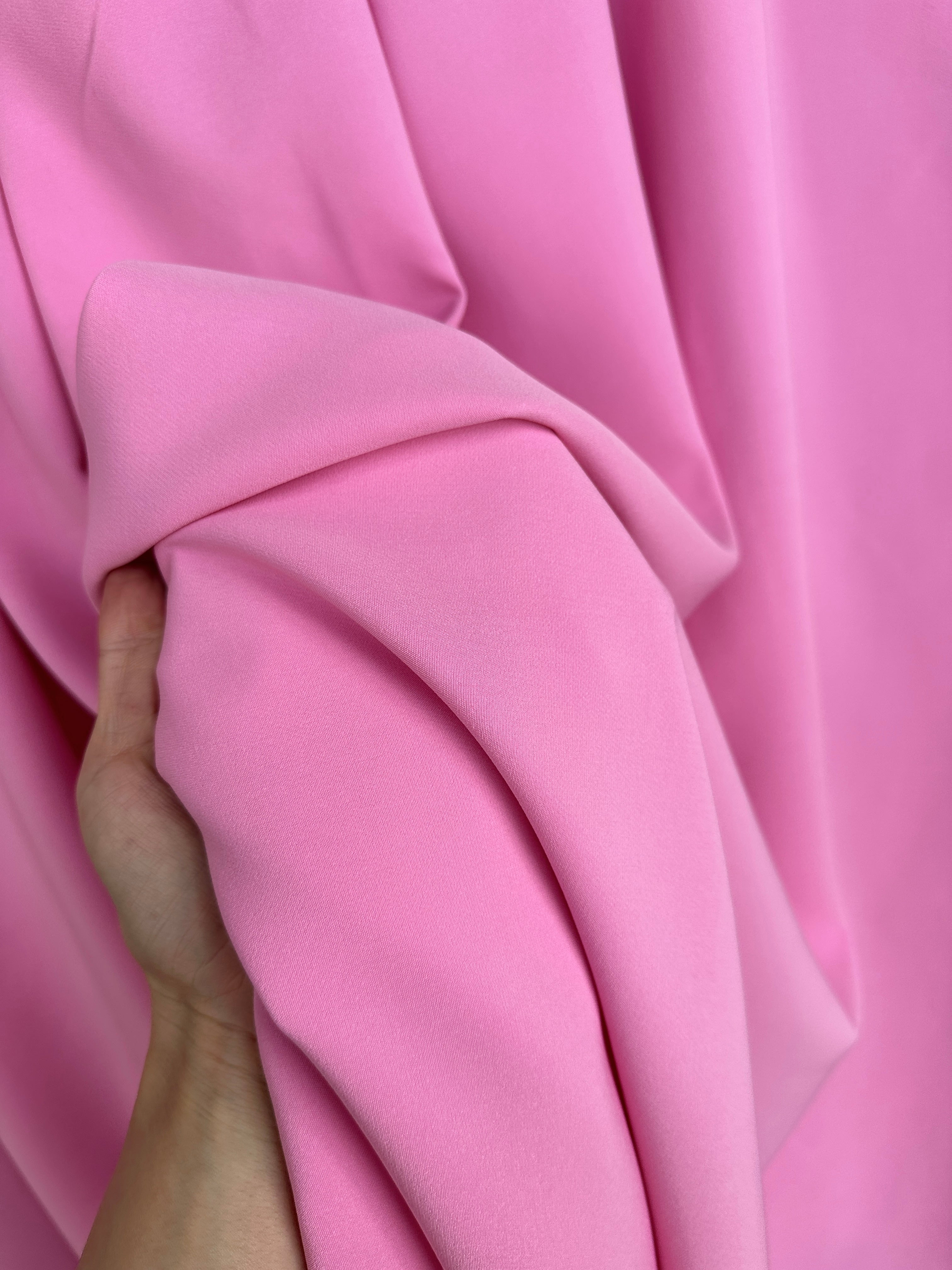 crepe and gabardine, Baby Pink Stretch Crepe Fabric, Princess Pink Moss Crepe Fabric By yard, Pink 4ply crepe, Baby Pink Spandex Fabric, Baby Pink Stretch Twill, gabardine for woman, fabric on sale, discounted fabric, gabardine on sale, buy fabric online