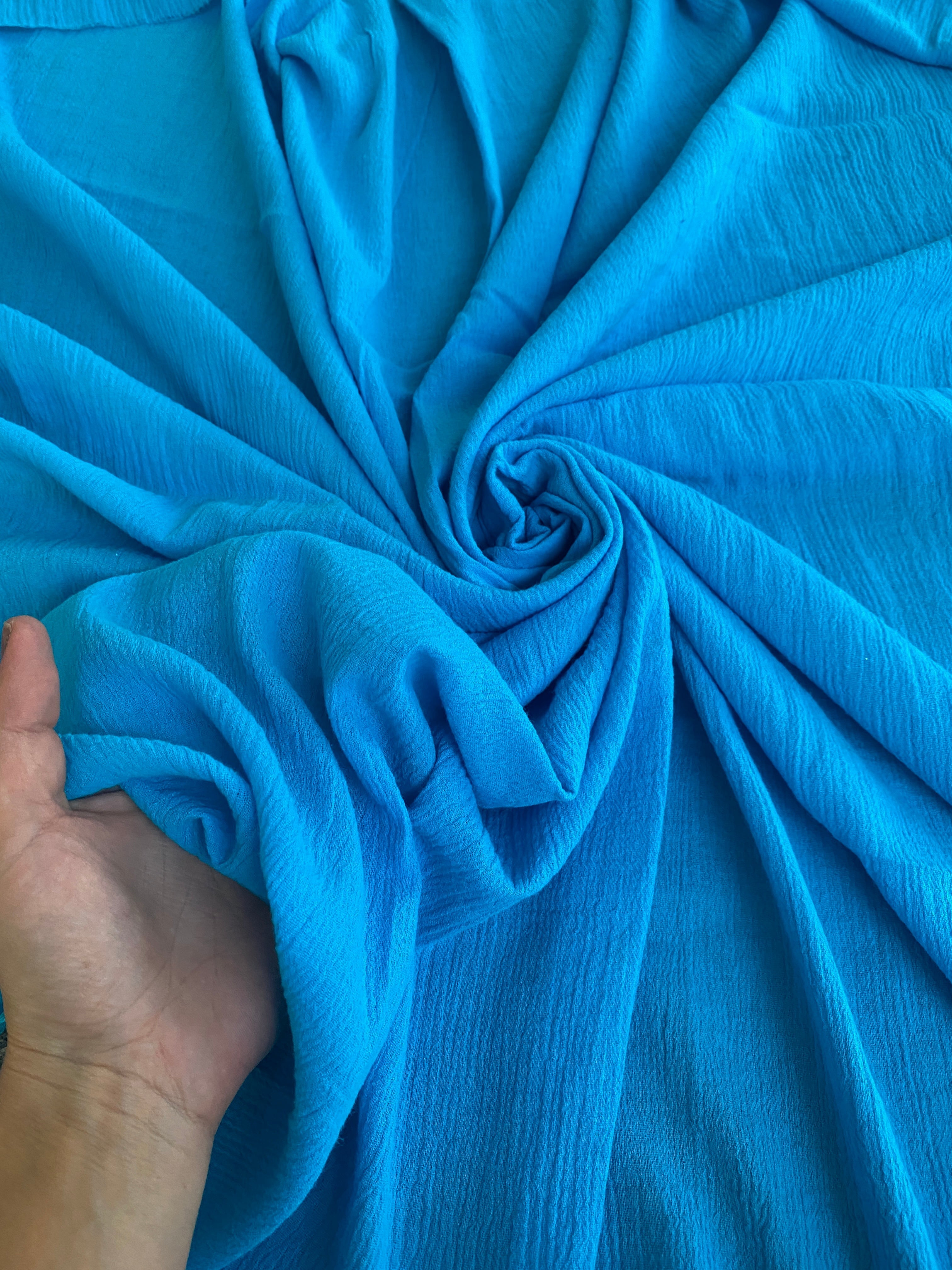 Turquoise linen gauze, dark blue linen gauze, blue linen gauze, linen gauze for woman, linen gauze for bride, linen gauze in low price, premium linen gauze