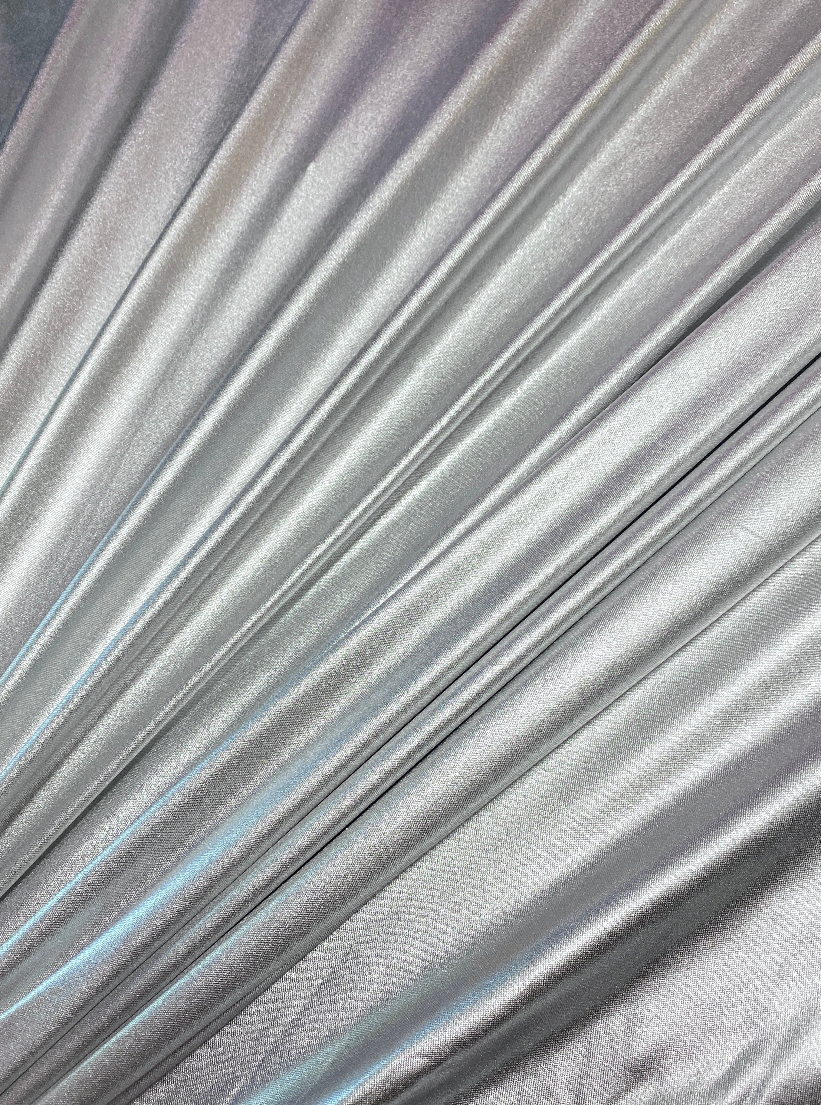 Silver Foil Lame Spandex, dark Silver Foil Lame Spandex, light Silver Foil Lame Spandex, Silver Foil Lame Spandex for woman, Silver Foil Lame Spandex for leggings, Foil Lame Spandex for costumes, Foil Lame Spandex on discount, sale on Foil Lame Spandex, buy Foil Lame Spandex online