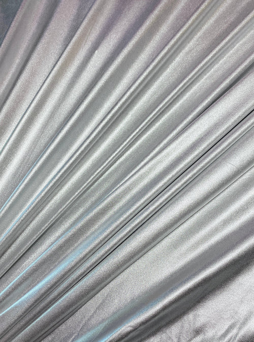 Silver Foil Lame Spandex
