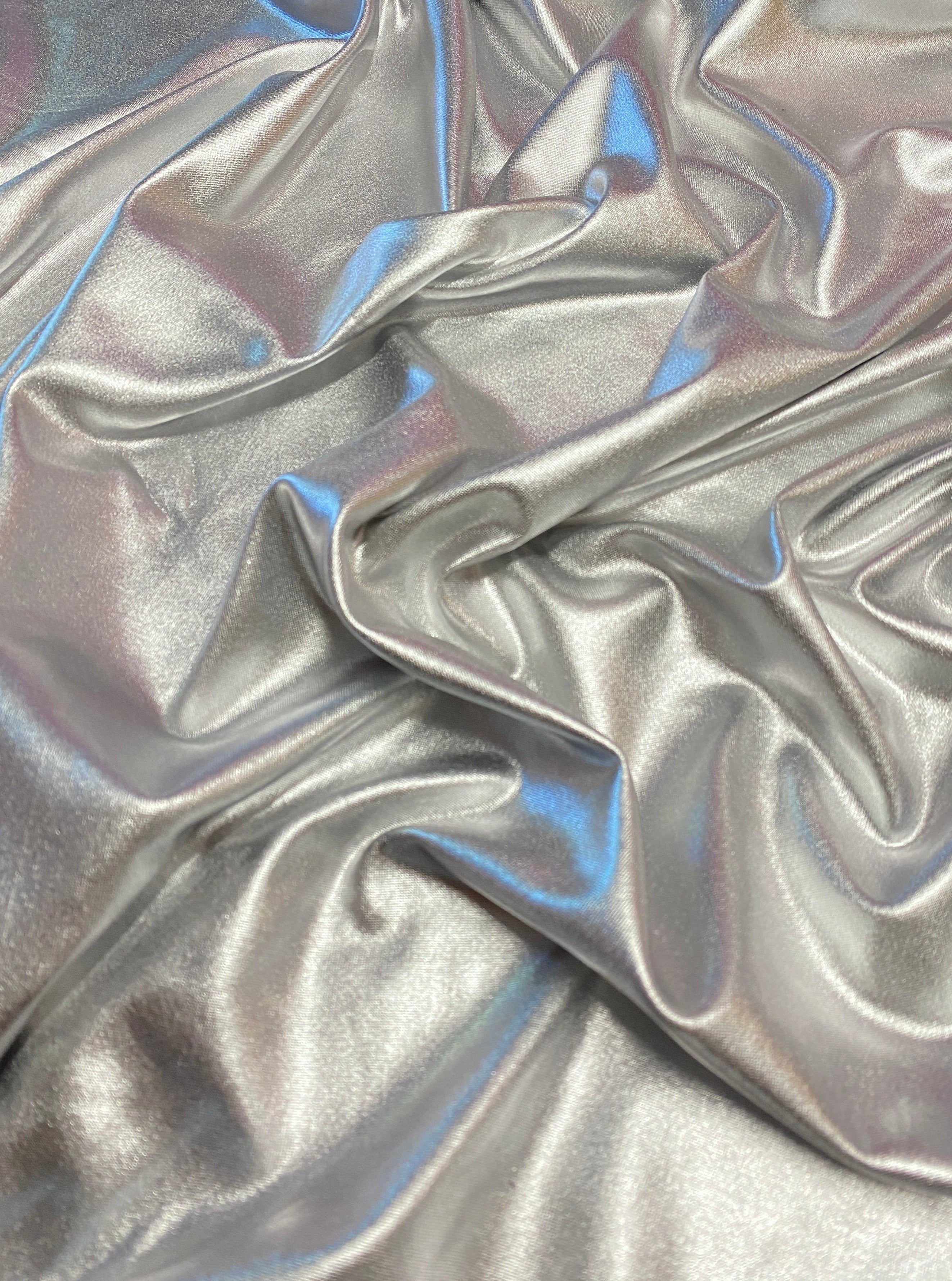 Silver Foil Lame Spandex, dark Silver Foil Lame Spandex, light Silver Foil Lame Spandex, Silver Foil Lame Spandex for woman, Silver Foil Lame Spandex for leggings, Foil Lame Spandex for costumes, Foil Lame Spandex on discount, sale on Foil Lame Spandex, buy Foil Lame Spandex online