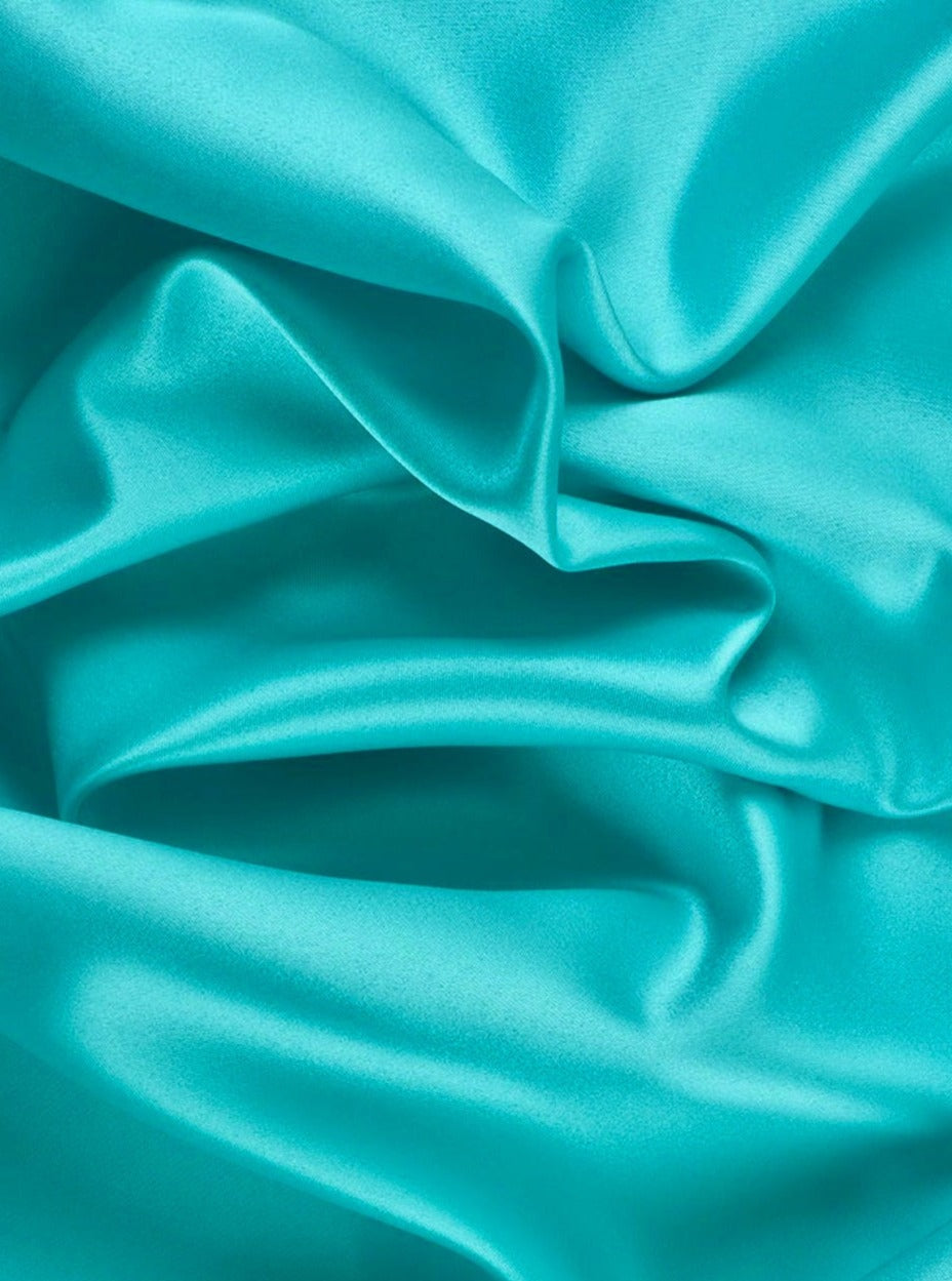 Reverie Blue Satin Fabric, Silky Satin Fabric Blue, Bridal Satin Medium Weight, Satin for gown, Shiny Satin, Reverie Blue Silk by the yard, blue satin for woman, blue bridal dress, fabric for woman on discounted, cheap fabrics, buy satin online, premium satin, luxury satin