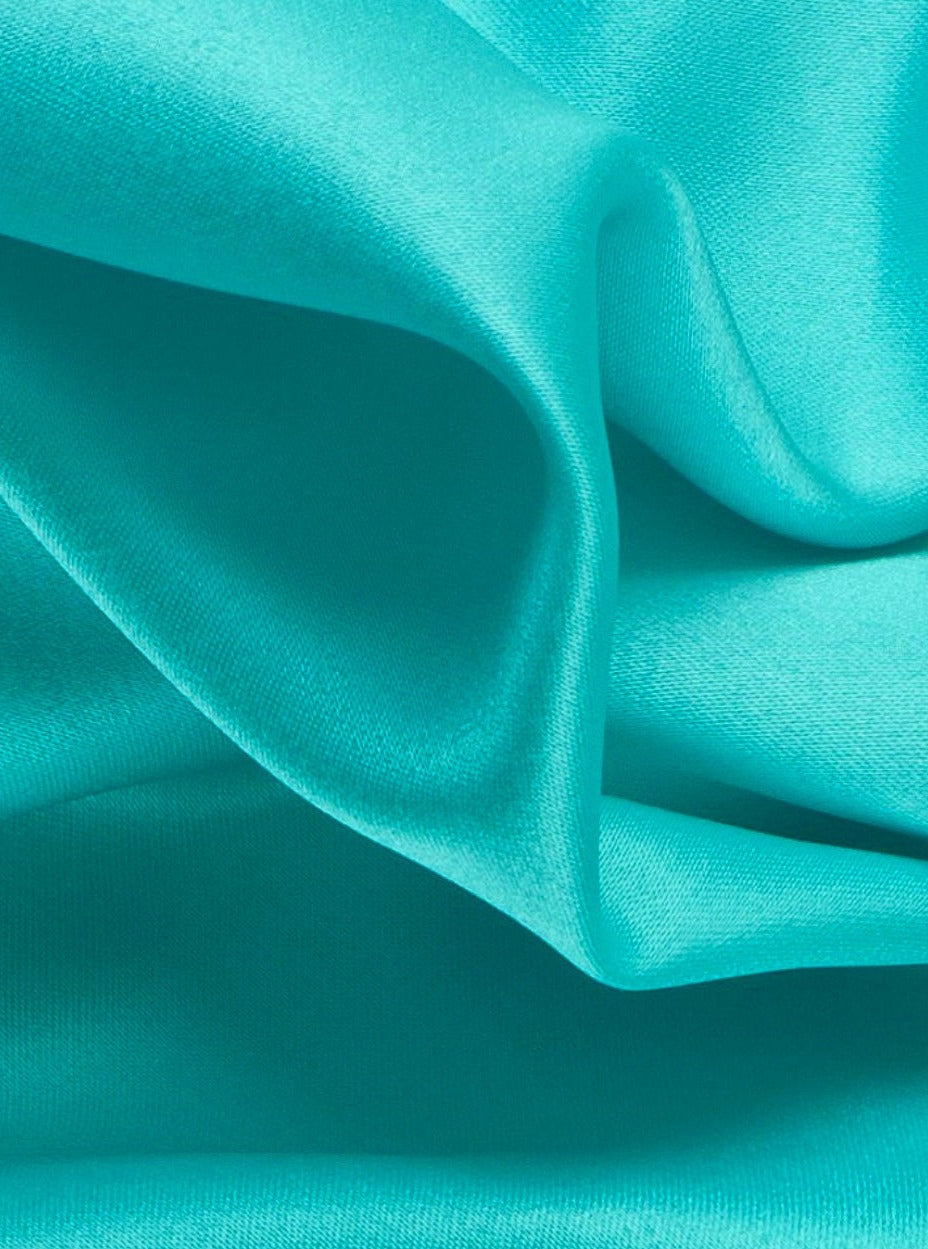 Reverie Blue Satin Fabric, Silky Satin Fabric Blue, Bridal Satin Medium Weight, Satin for gown, Shiny Satin, Reverie Blue Silk by the yard, blue satin for woman, blue bridal dress, fabric for woman on discounted, cheap fabrics, buy satin online, premium satin, luxury satin