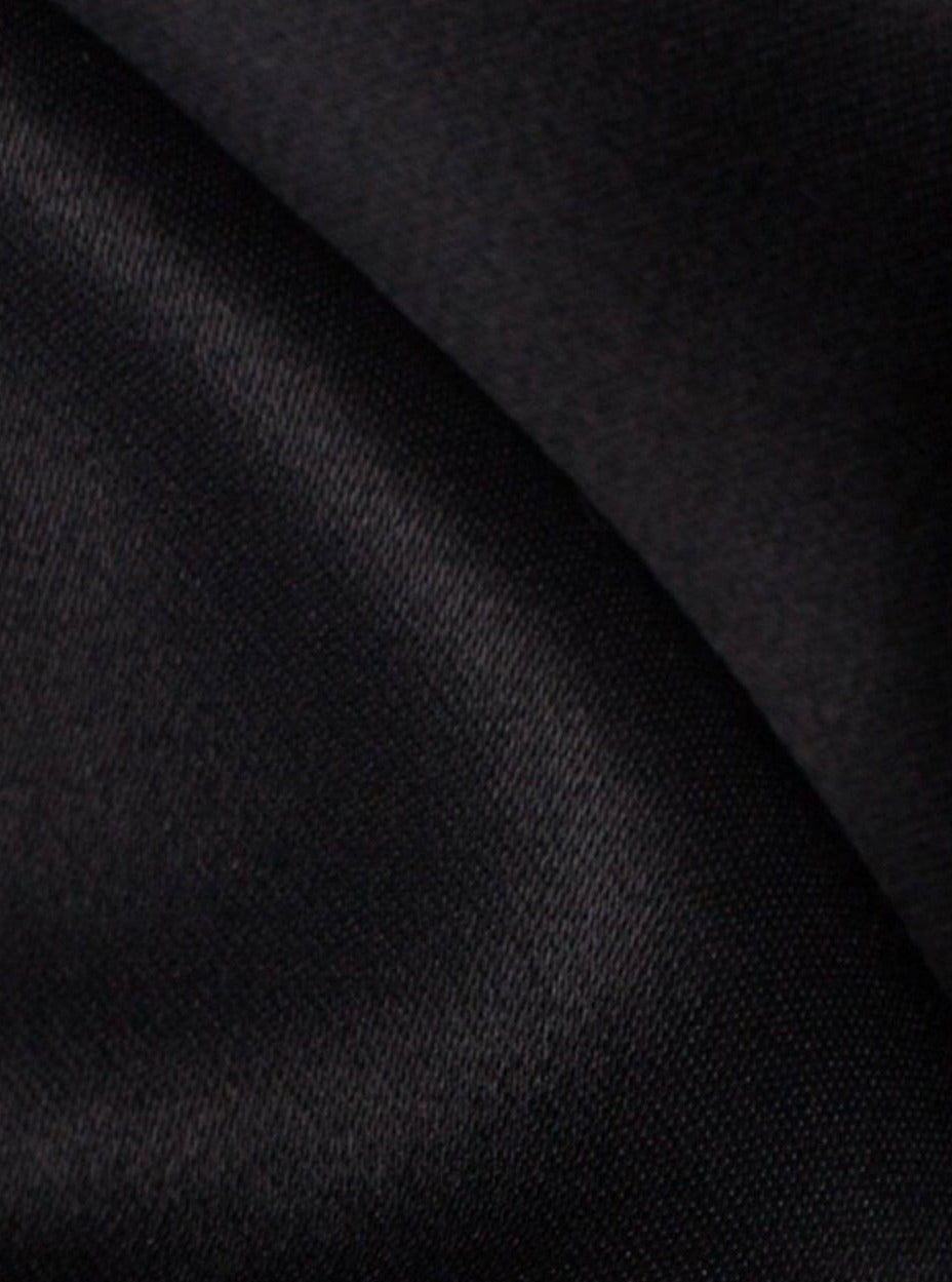  Black Heavy Satin Fabric, Black Bridal Shiny Satin by yard, Black Satin Fabric for Wedding Dress, black satin for gown, black satin for woman, black satin for dresses, satin on sale, discounted satin, cheap satin, buy satin online, premium satin