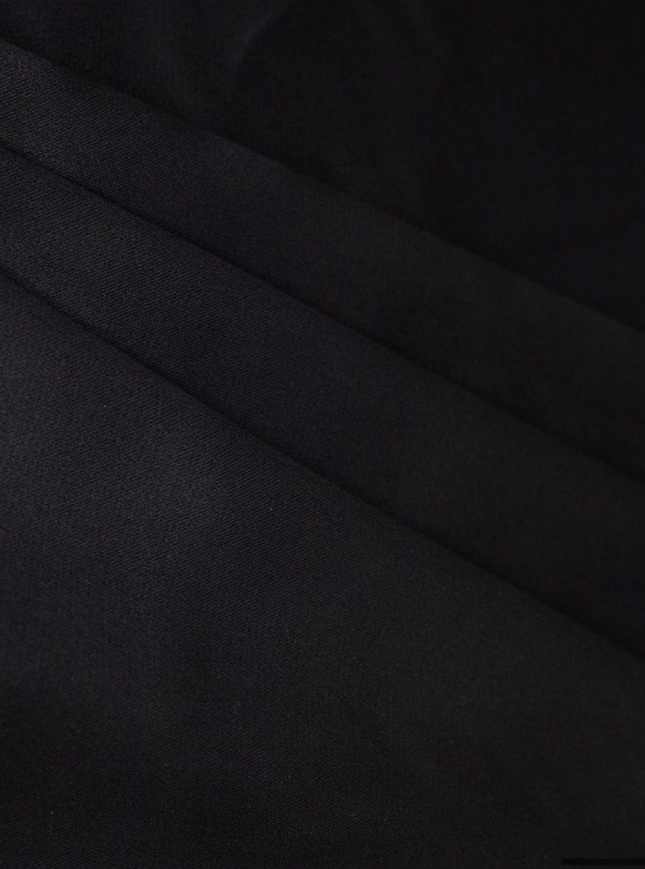  Black Heavy Satin Fabric, Black Bridal Shiny Satin by yard, Black Satin Fabric for Wedding Dress, black satin for gown, black satin for woman, black satin for dresses, satin on sale, discounted satin, cheap satin, buy satin online, premium satin