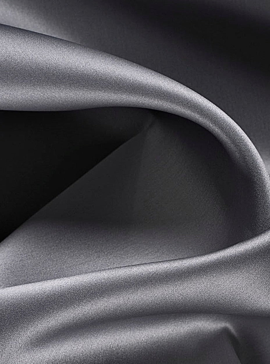  Gray Satin Fabric, Silky Satin Fabric , Bridal Satin Medium Weight, Satin for gown, Shiny Satin,Gray Silk by the yard,gray satin in low price, discounted satin, light gray satin, dark gray satin, silky smooth satin in gray, satin on sale, best quality satin fabric