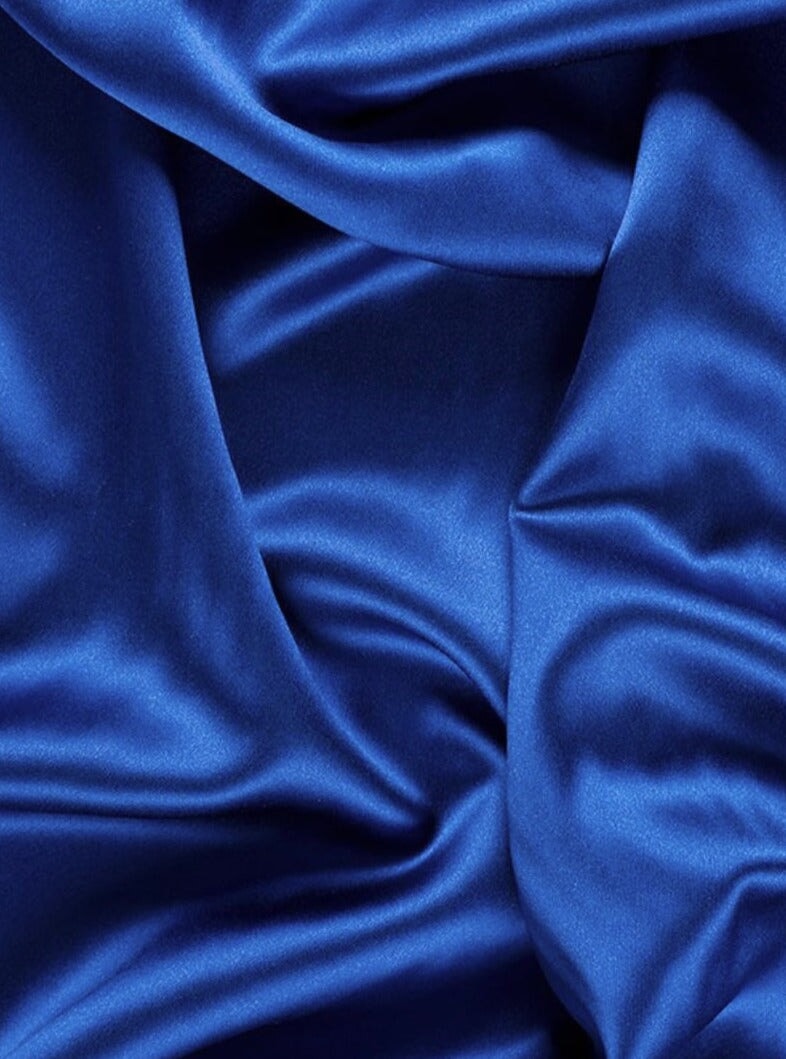 Royal Blue Silky Stretch Satin – KikiTextiles