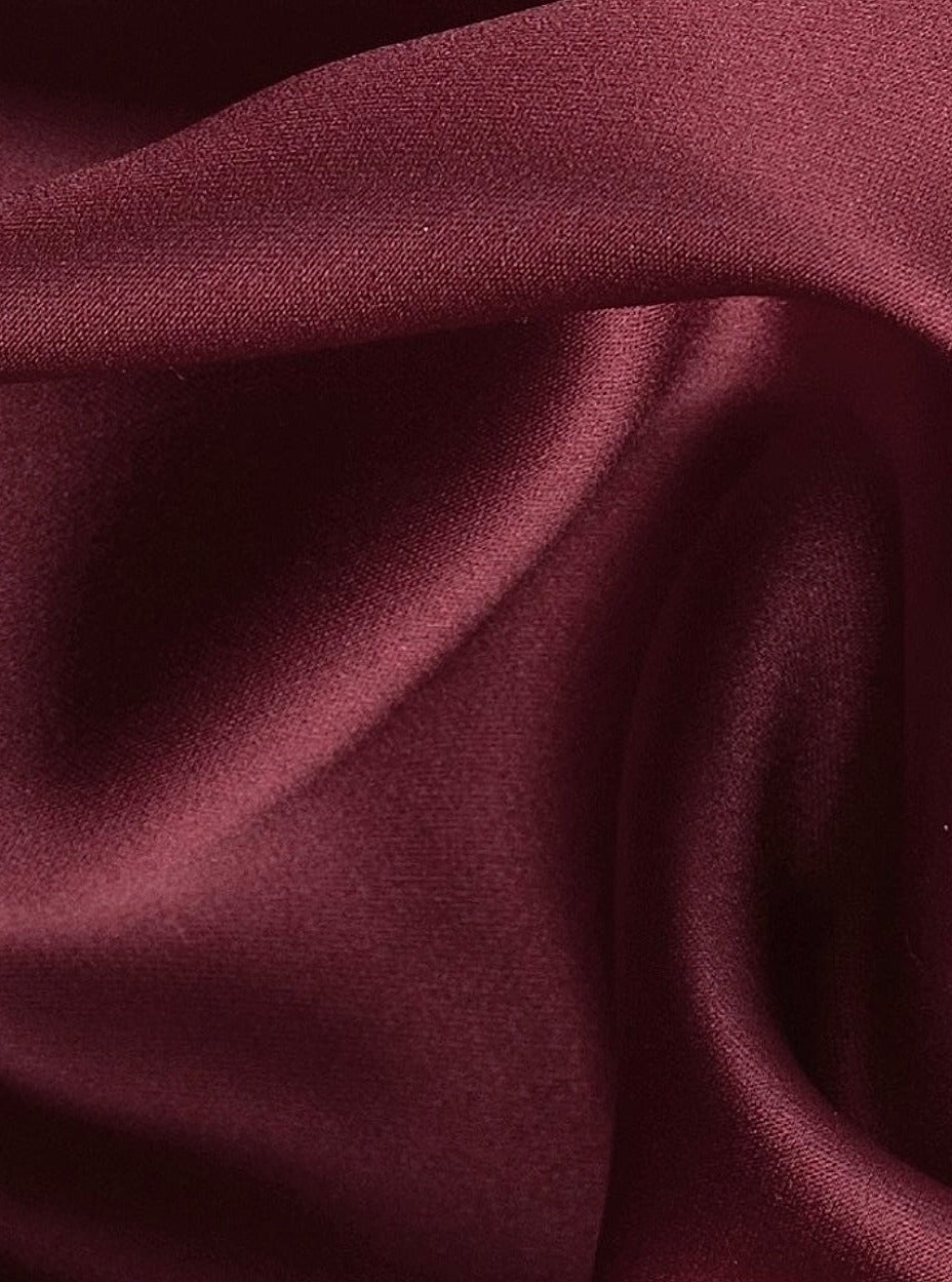 burgundy satin, burgundy stretch satin, burgundy silky smooth satin, burgundy satin for woman, burgundy satin for gown, burgundy satin for home decor, burgundy satin for dresses, satin on sale, satin in low price, best quality satin, buy satin online
