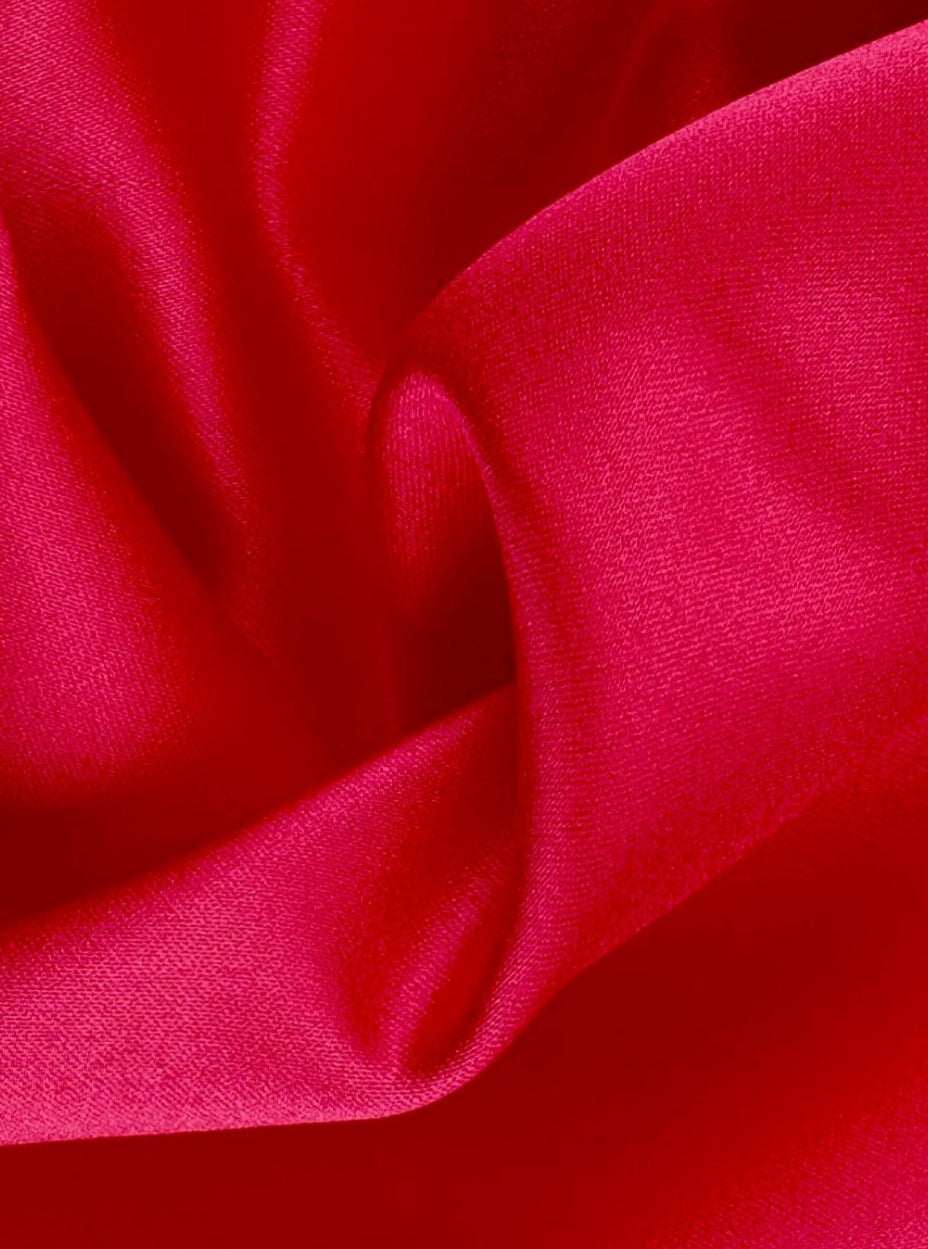  Red Satin Fabric, Silky Satin Fabric Red, Bridal Satin Medium Weight, Satin for gown, Shiny Satin, Red Silk by the yard, red fabric, red bridal dress, red color fabric for woman, discounted fabric, buy fabric online, best quality satin, kiki textile, cheap fabrics