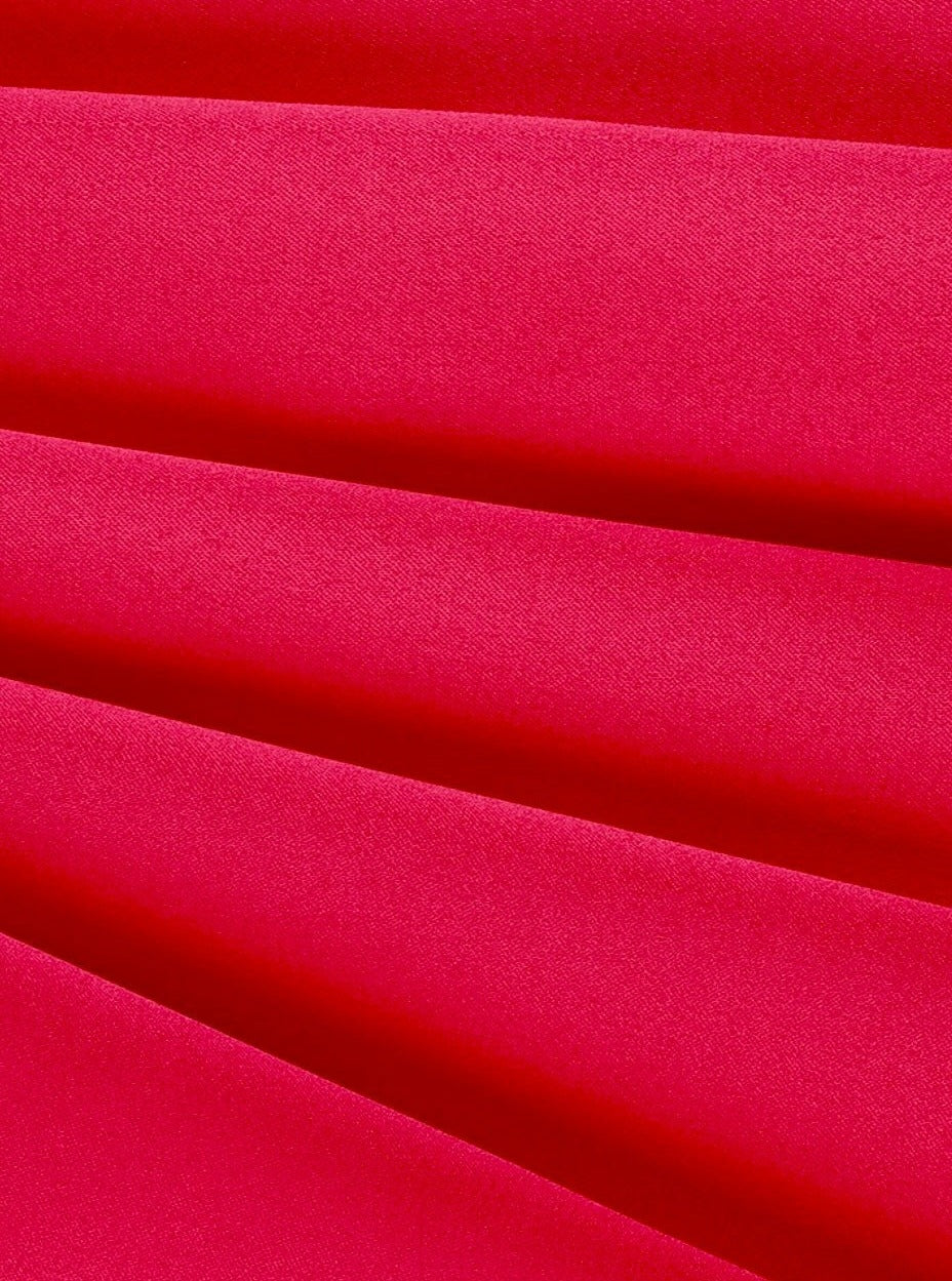  Red Satin Fabric, Silky Satin Fabric Red, Bridal Satin Medium Weight, Satin for gown, Shiny Satin, Red Silk by the yard, red fabric, red bridal dress, red color fabric for woman, discounted fabric, buy fabric online, best quality satin, kiki textile, cheap fabrics