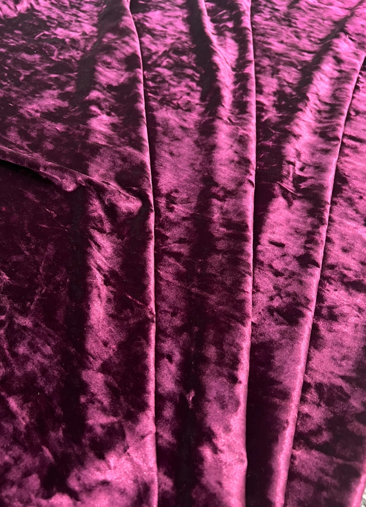 Plum Stretched Crushed Velvet, maroon Stretched Crushed Velvet, burgundy Stretched Crushed Velvet, Crushed Velvet, stretched velvet, velvet for woman, velvet for bride, velvet for party wear dresses, velvet on discount, velvet on sale, buy velvet online