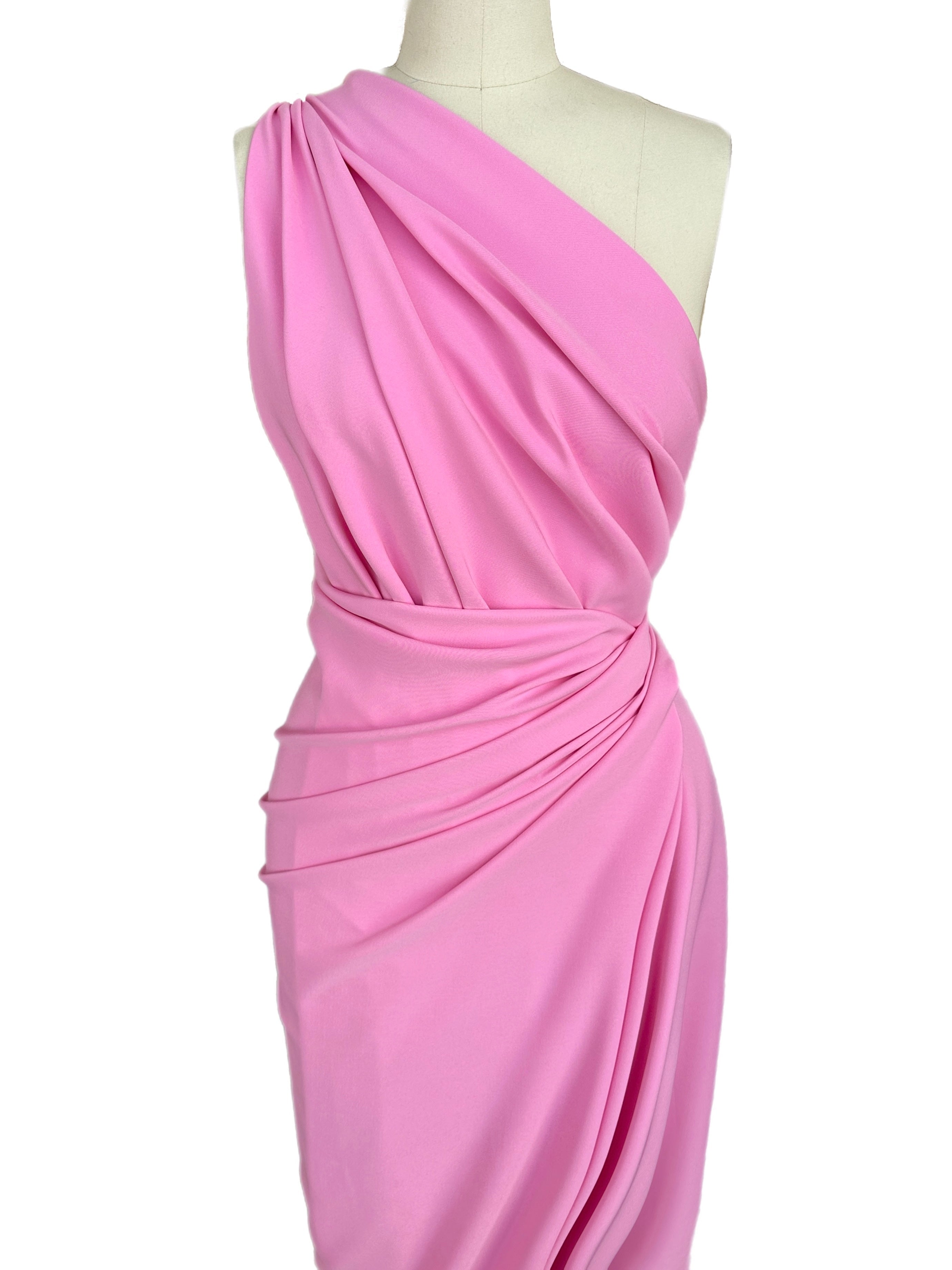 crepe and gabardine, Baby Pink Stretch Crepe Fabric, Princess Pink Moss Crepe Fabric By yard, Pink 4ply crepe, Baby Pink Spandex Fabric, Baby Pink Stretch Twill, gabardine for woman, fabric on sale, discounted fabric, gabardine on sale, buy fabric online