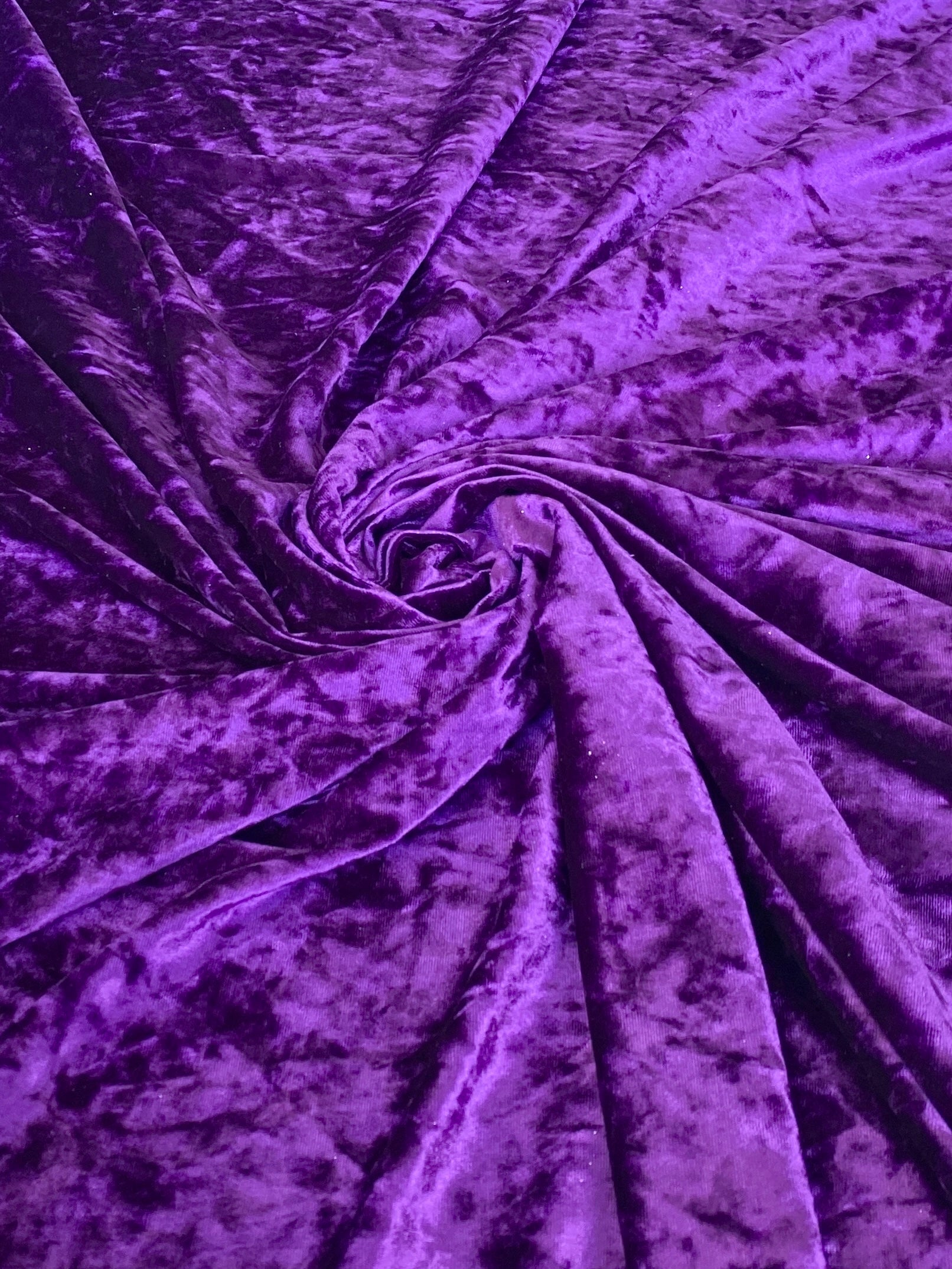 Purple Stretch Crushed Velvet
