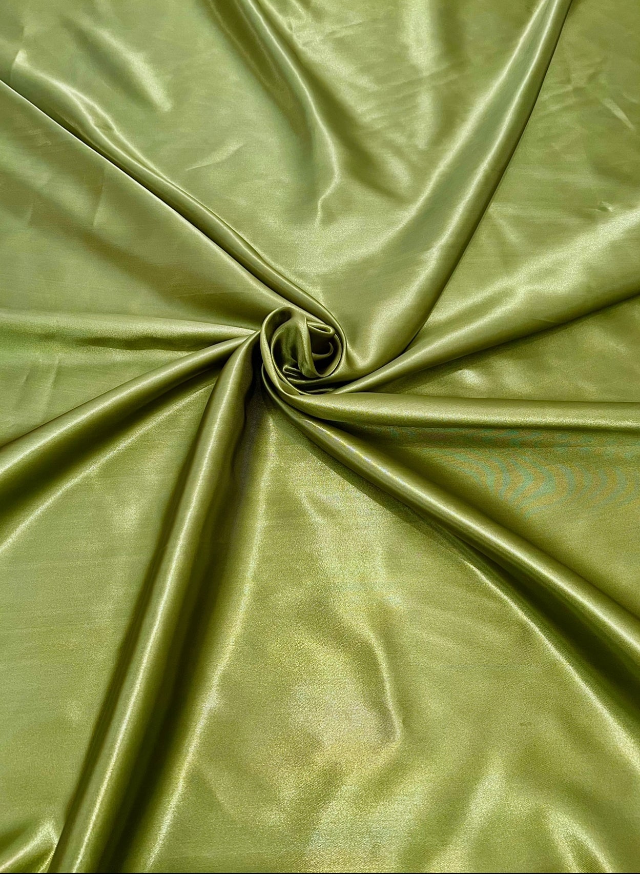 Green Olive Satin Fabric, Silky Satin Fabric, Bridal Satin Medium Weight, Satin for gown, Shiny Satin, Green Olive Silk by the yard, green satin in low price, discounted satin, light green satin, dark satin, silky smooth satin in green, satin on sale, best quality satin fabric