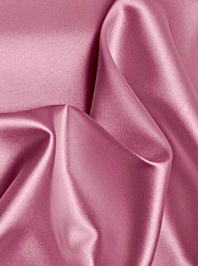 floded duchesse rose satin pink fabric close up picture 