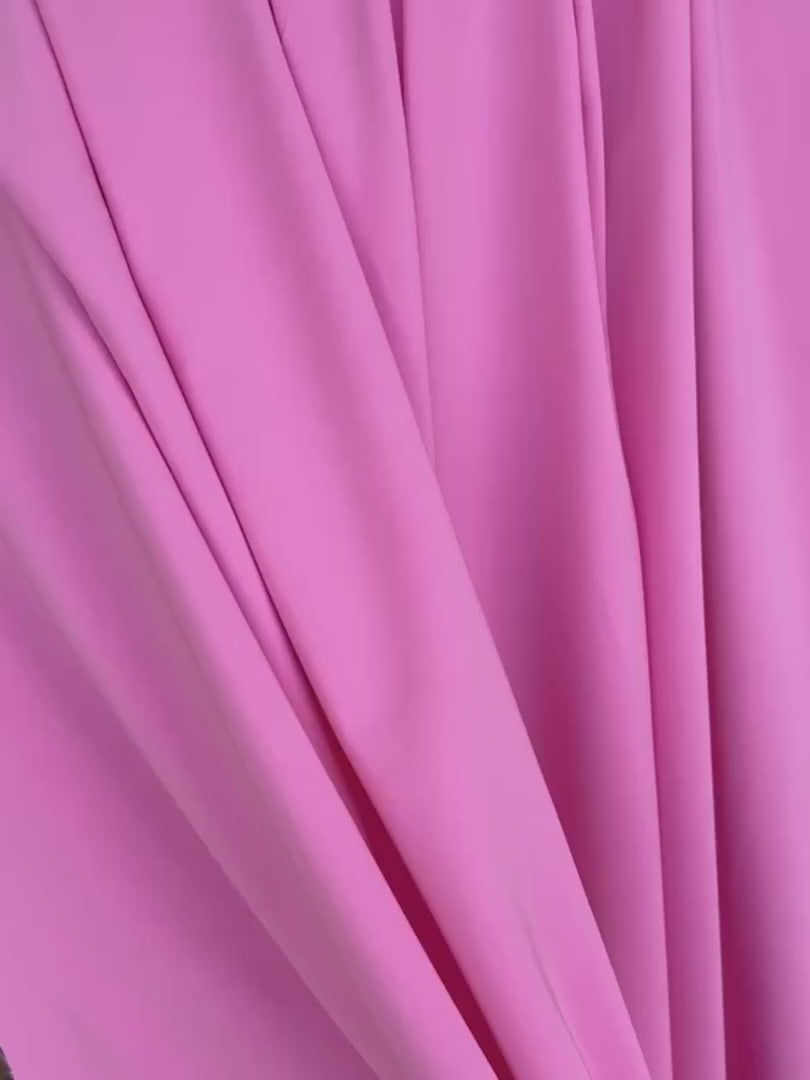 crepe and gabardine, Baby Pink Stretch Crepe Fabric, Princess Pink Moss Crepe Fabric By yard, Pink 4ply crepe, Baby Pink Spandex Fabric, Baby Pink Stretch Twill, gabardine for woman, fabric on sale, discounted fabric, gabardine on sale, buy fabric online