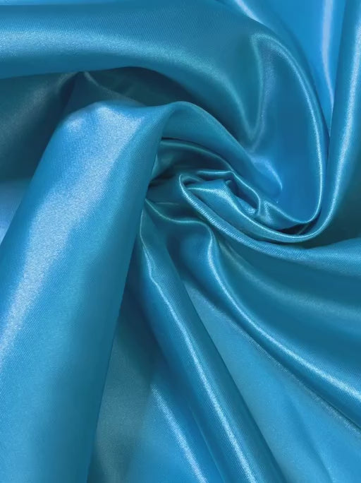 Ocean Blue Duchesse Satin