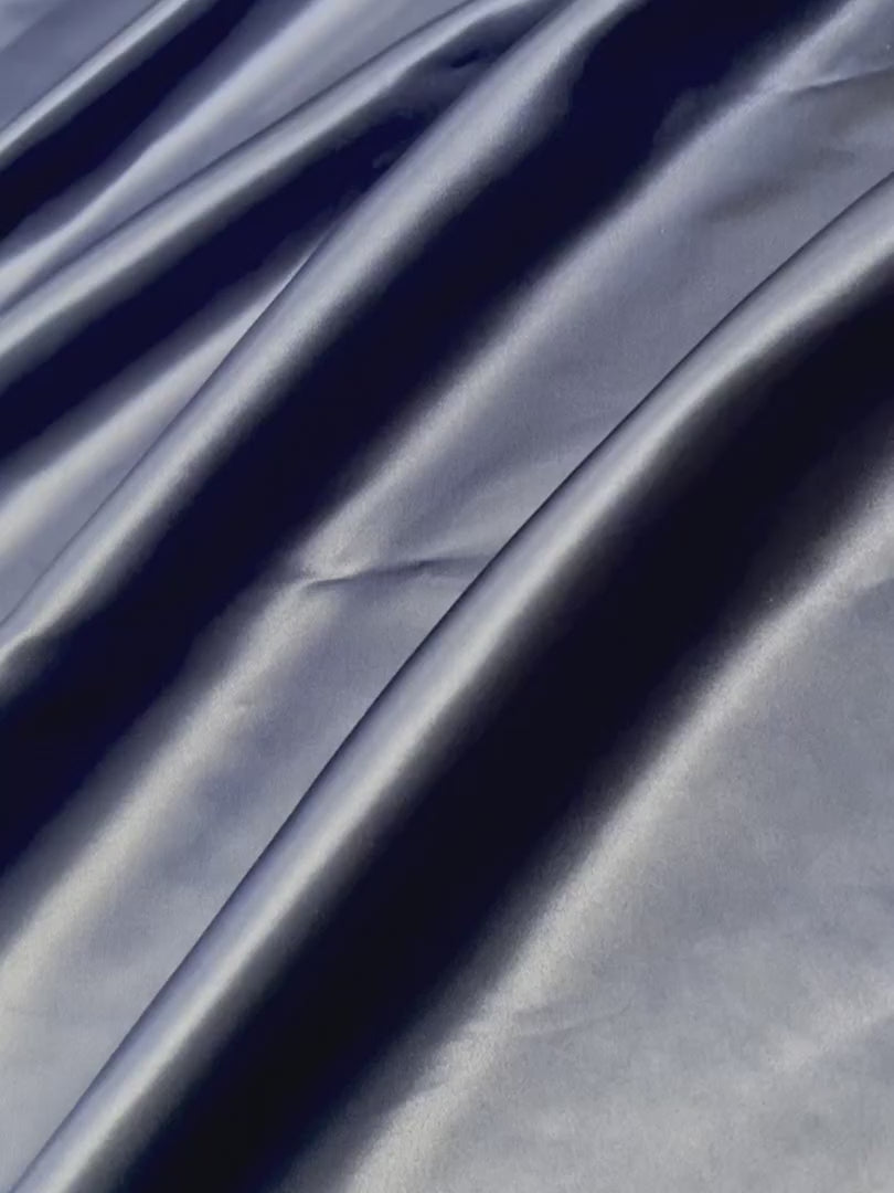 Navy Duchesse Satin