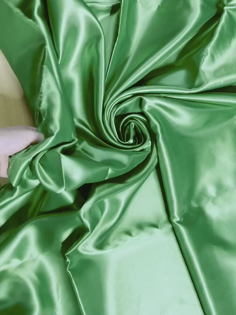 Kelly Green Satin